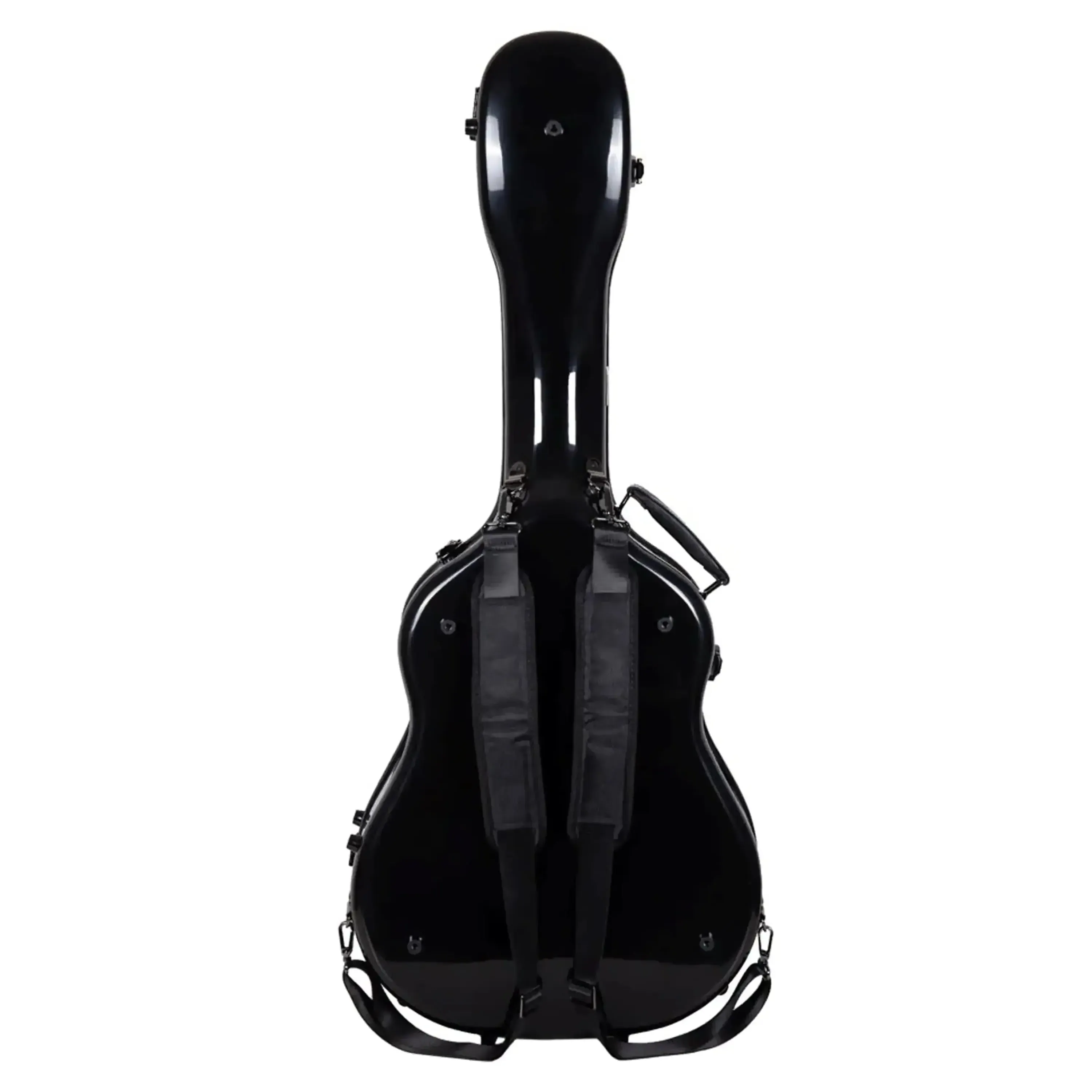 Crossrock CRF2020J45 Black Jumbo Dreadnought Fiberglass Guitar Case - Image 3