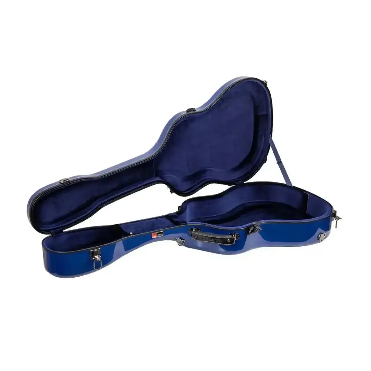 Crossrock CRF2020J45 Blue Jumbo Dreadnought Fiberglass Guitar Case - Image 2
