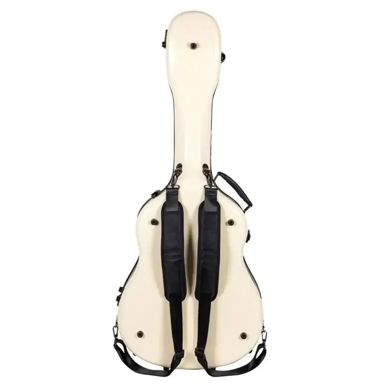 Crossrock CRF2020J45 Ivory Jumbo Dreadnought Fiberglass Guitar Case - Image 3