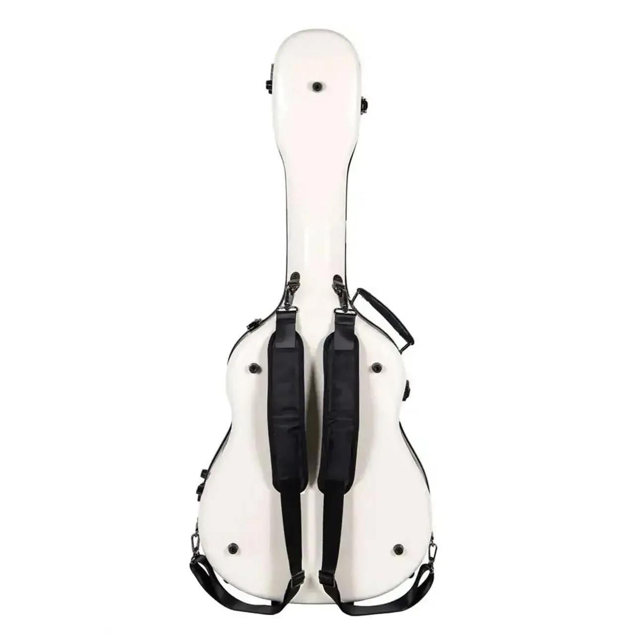 Crossrock CRF2020J45 Milk White Jumbo Dreadnought Fiberglass Guitar Case - Image 3