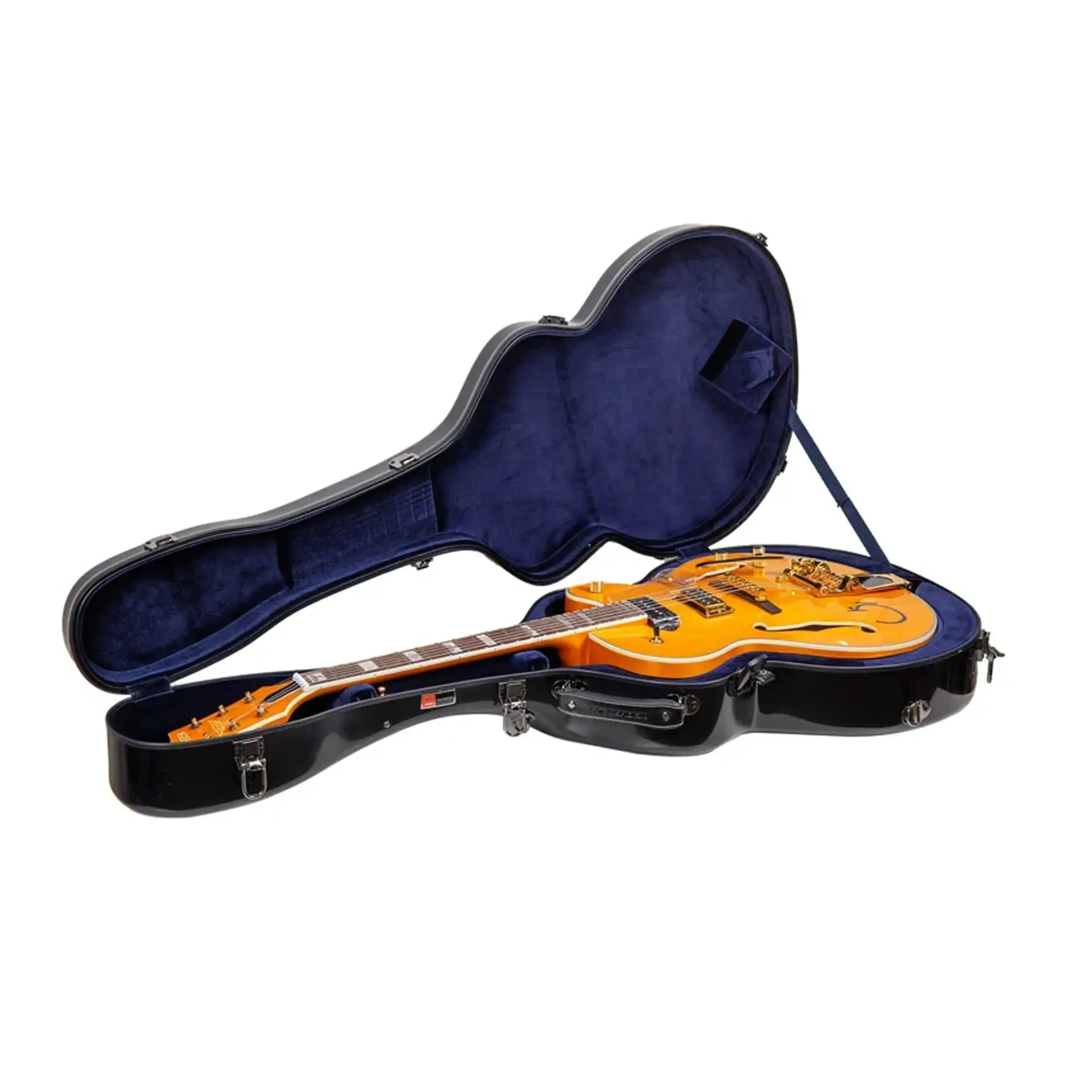Crossrock CRF2020JA16 Fiberglass ES-125 Archtop Guitar Case - Black - Image 3