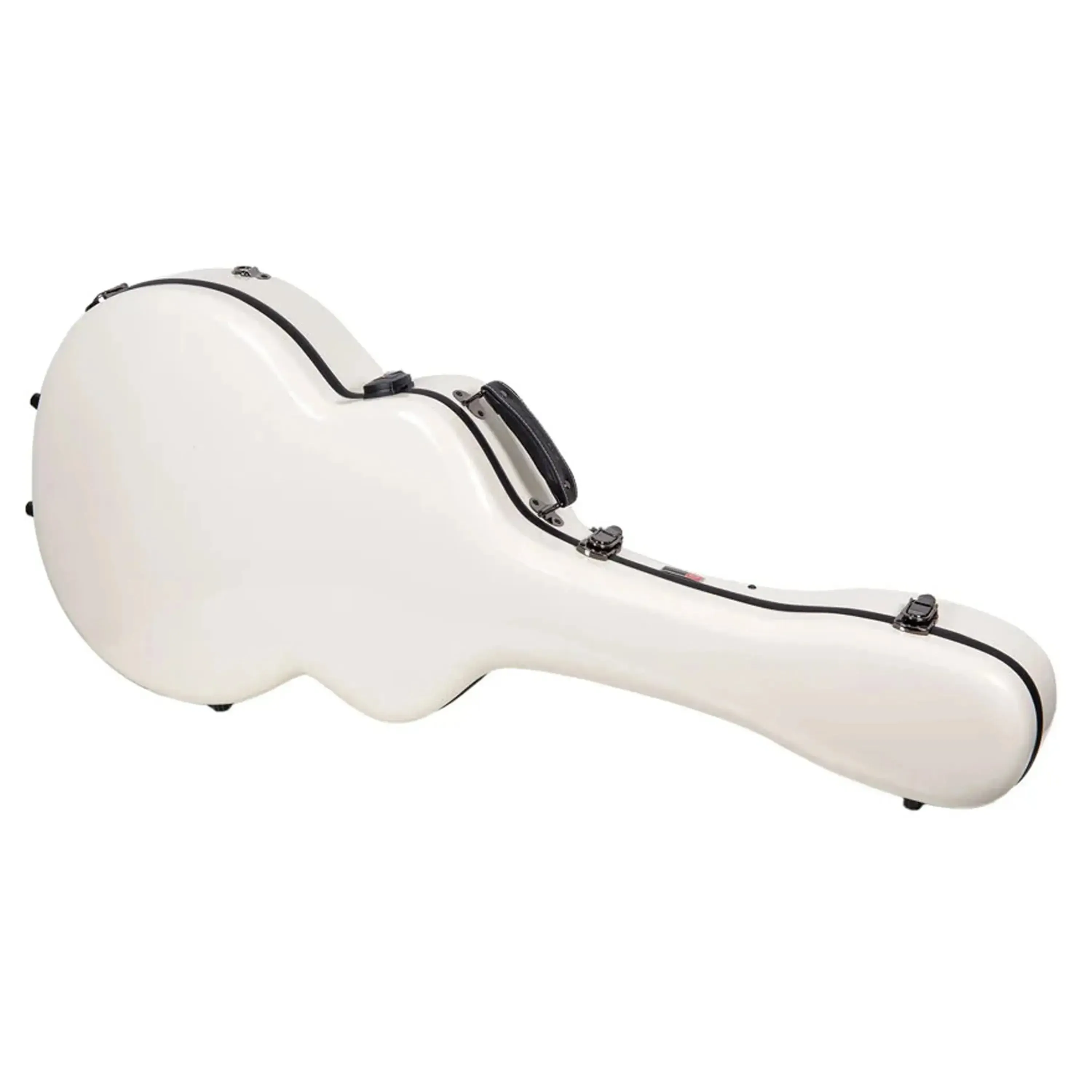 Crossrock CRF2020JA17 Fiberglass L-5 Archtop Guitar Case - Milk-White