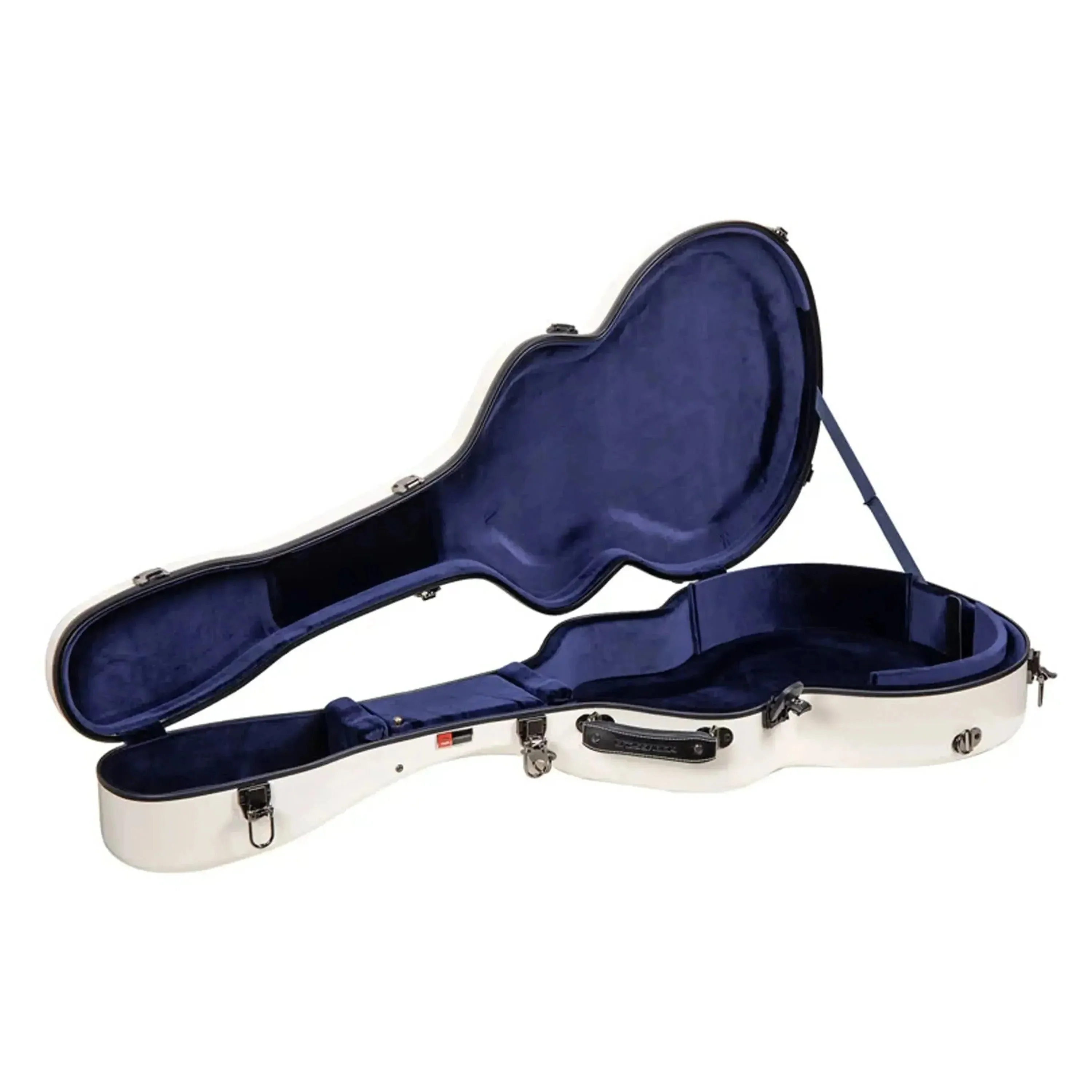 Crossrock CRF2020JA17 Fiberglass L-5 Archtop Guitar Case - Milk-White - Image 2