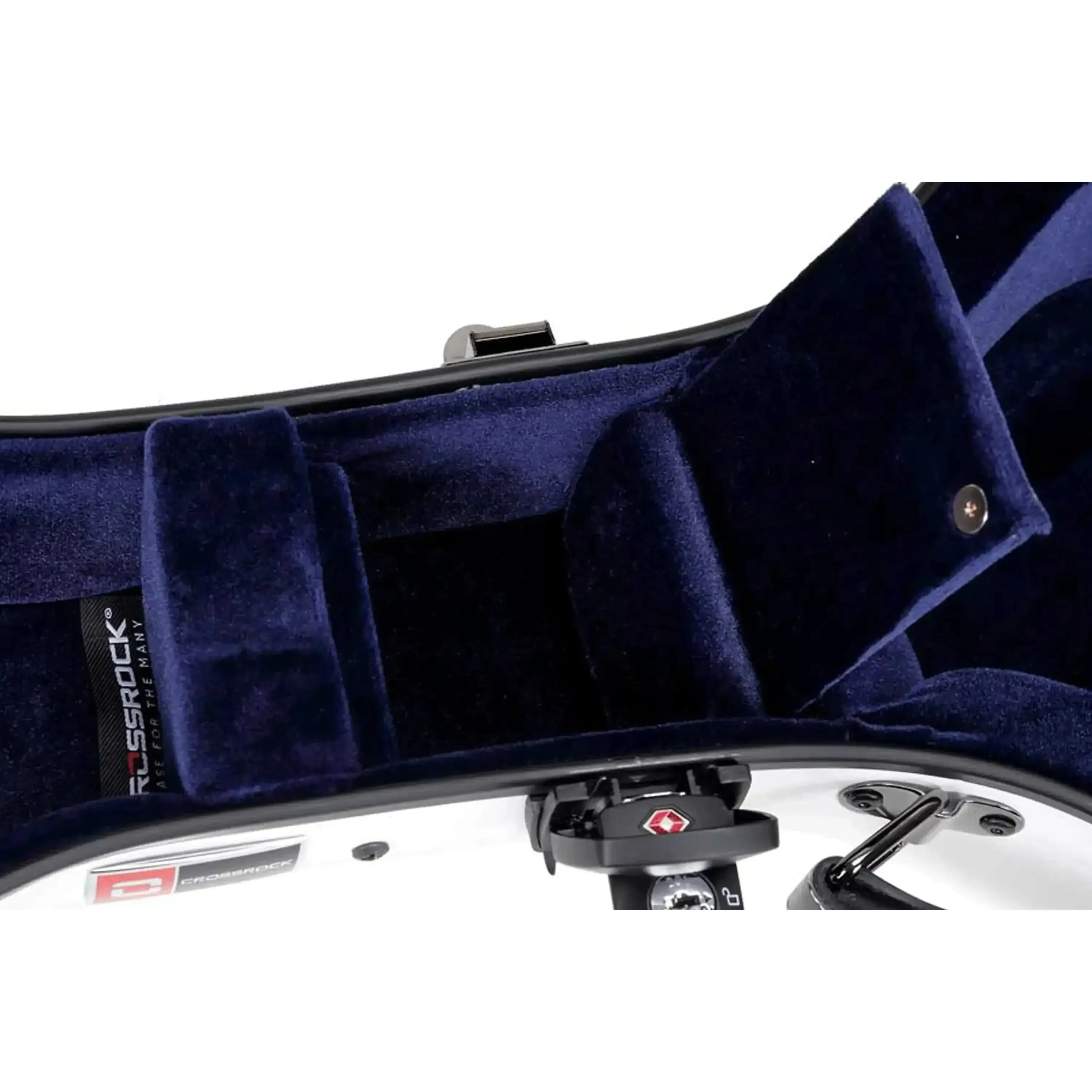 Crossrock CRF2020TU Fiberglass Tenor Ukulele Case - White - Image 4