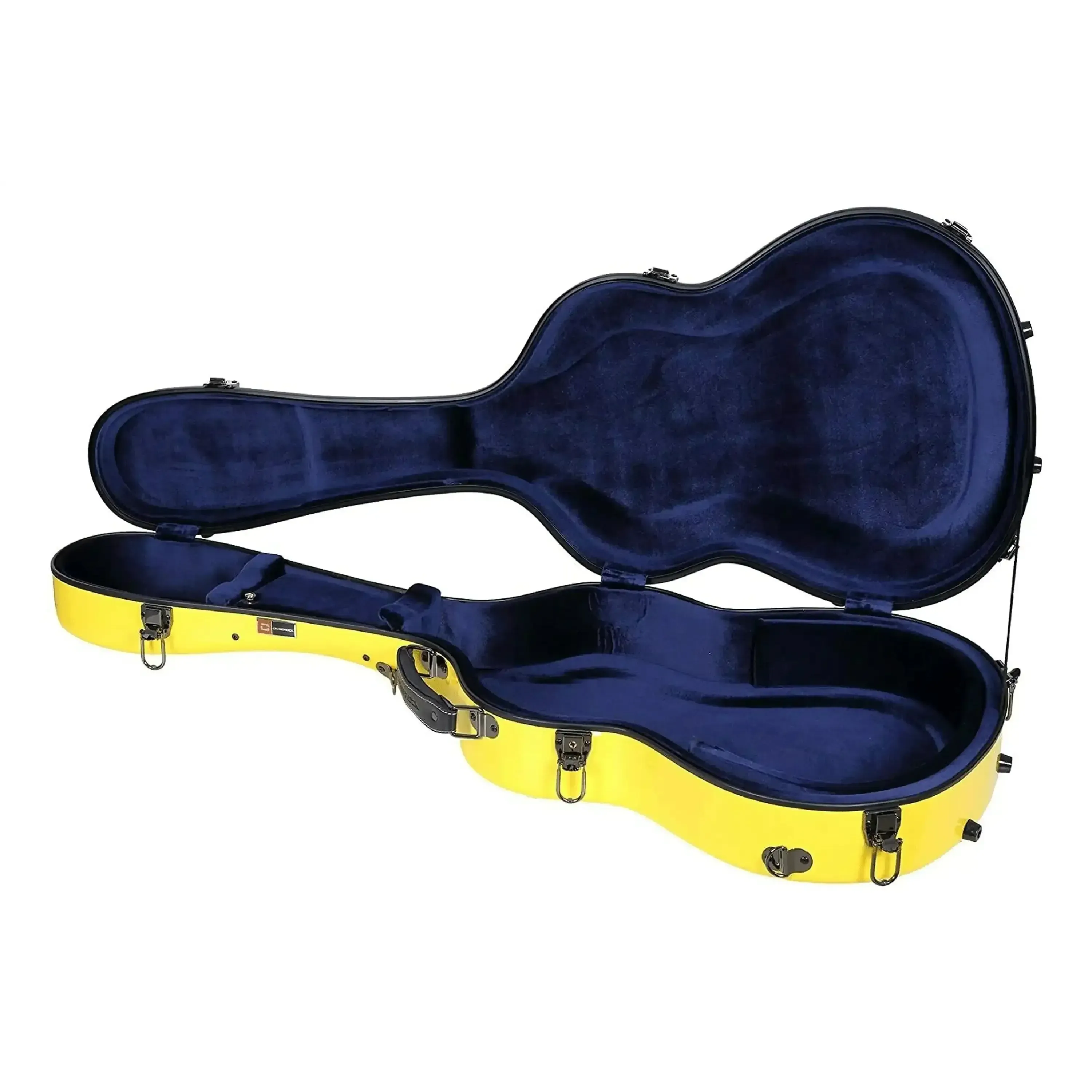Crossrock CRF2021C Classical Full Size Fiberglass Guitar Case - Yellow - Image 3