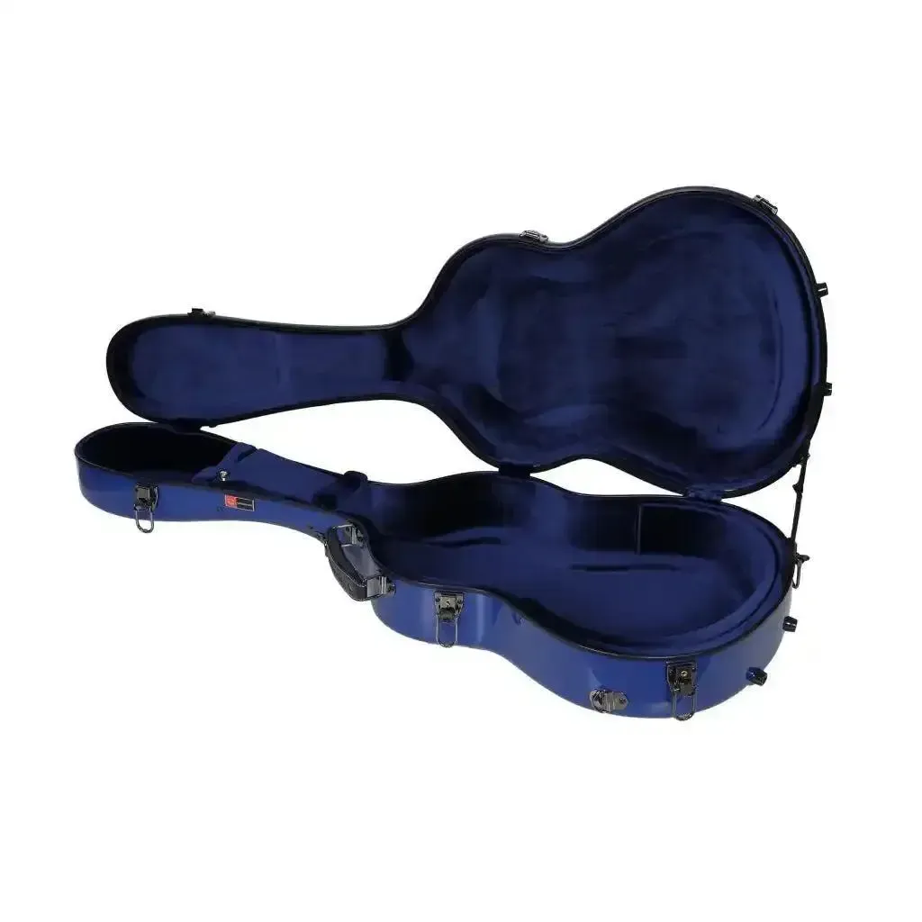 Crossrock CRF2021C Classical Full Size Fiberglass Guitar Case - Blue - Image 3