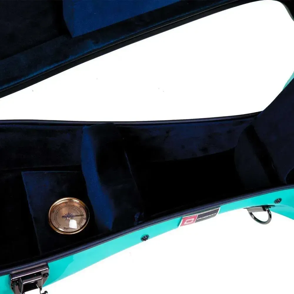 Crossrock CRF2021C Classical Full Size Fiberglass Guitar Case - Mint Blue - Image 4