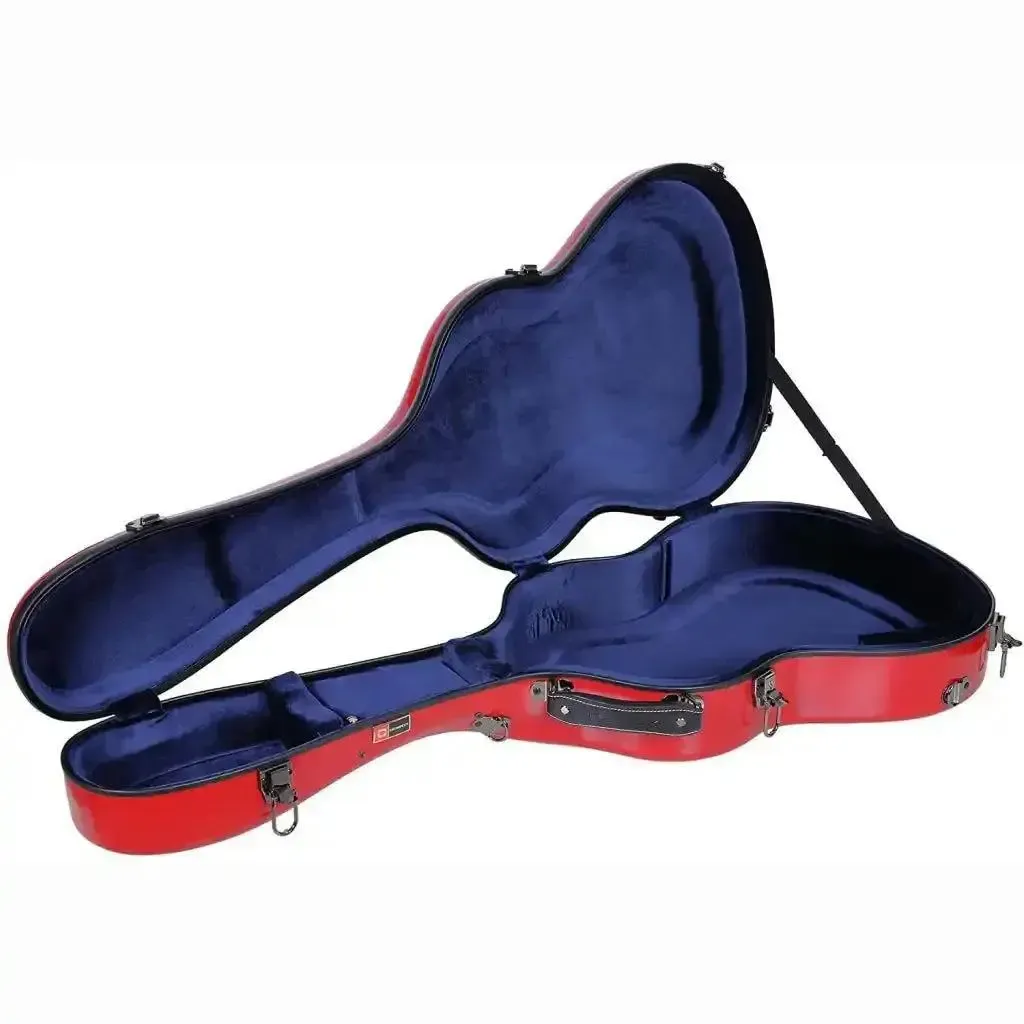 Crossrock CRF2021C Classical Full Size Fiberglass Guitar Case - Red - Image 3