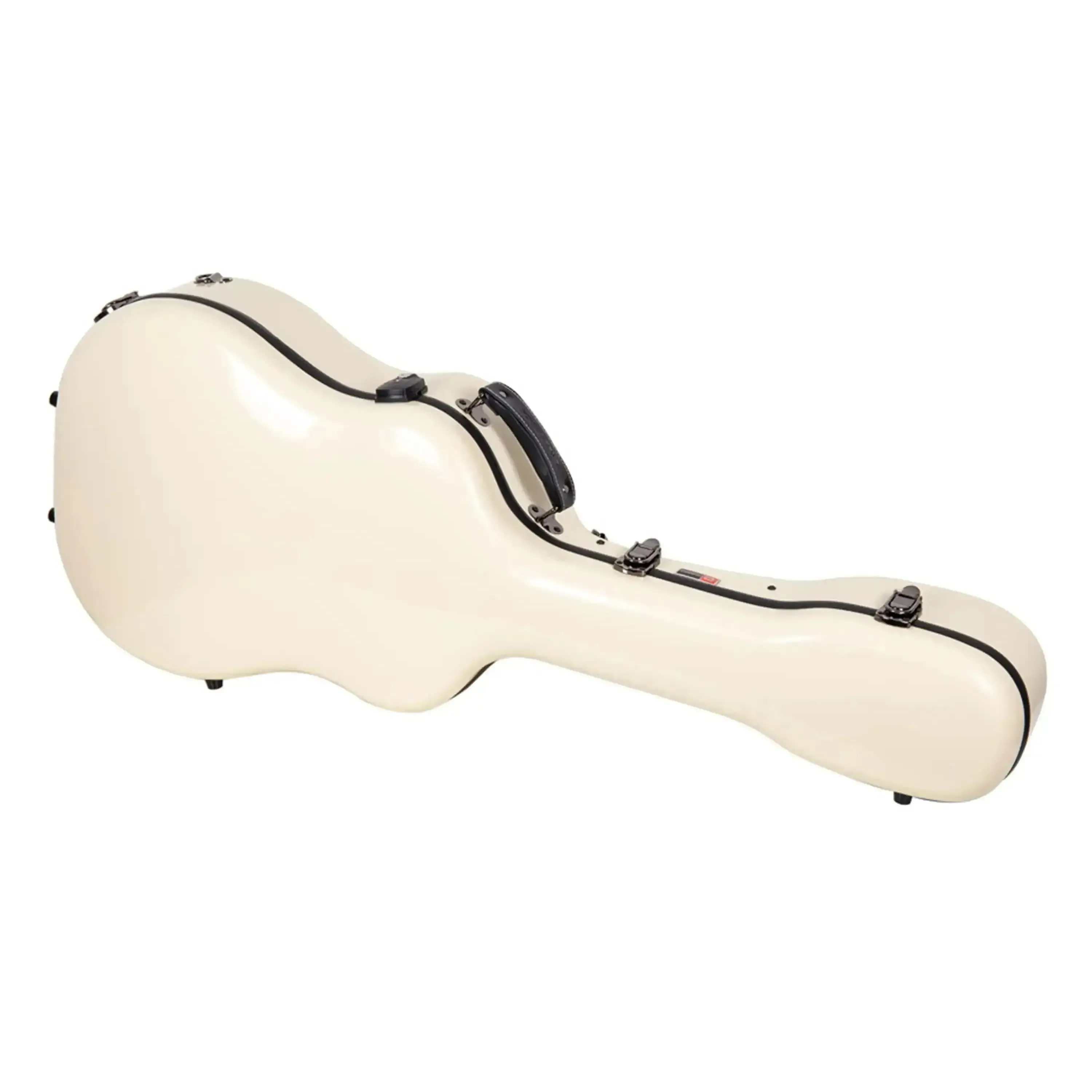 Crossrock CRF2021DIV Acoustic-Dreadnought Fiberglass Guitar Case - Ivory