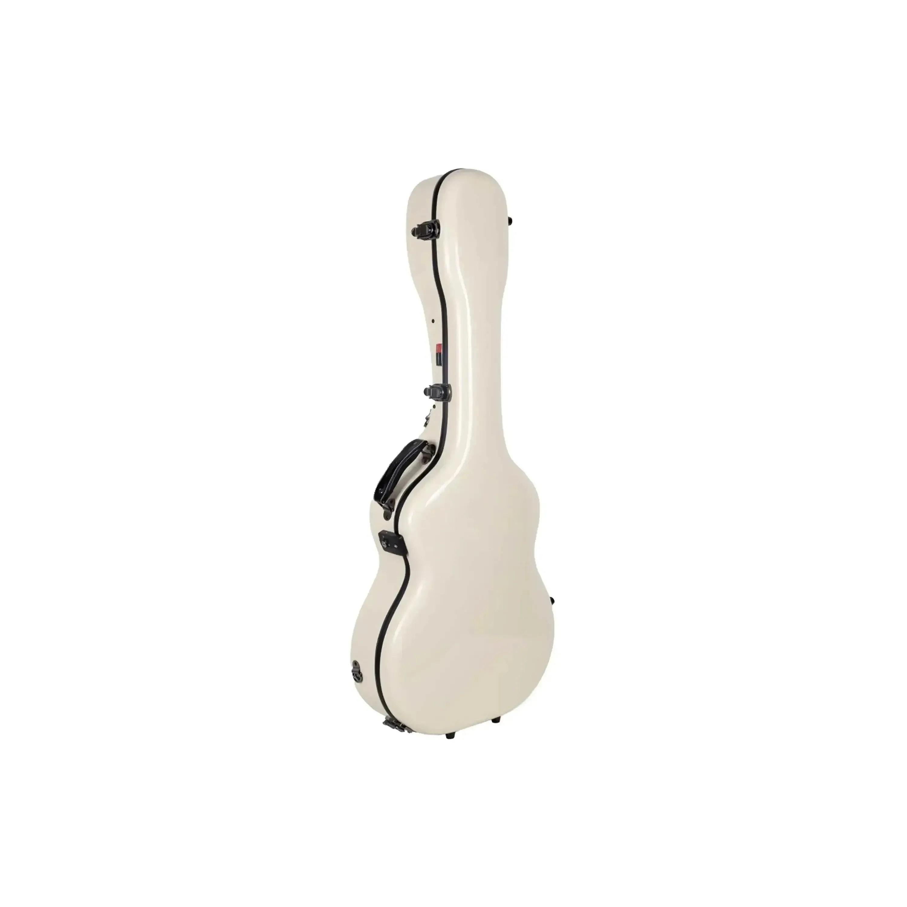 Crossrock CRF2021OMIV Acoustic Guitar Fiberglass Case for Martin OM/000 Guitar - Ivory