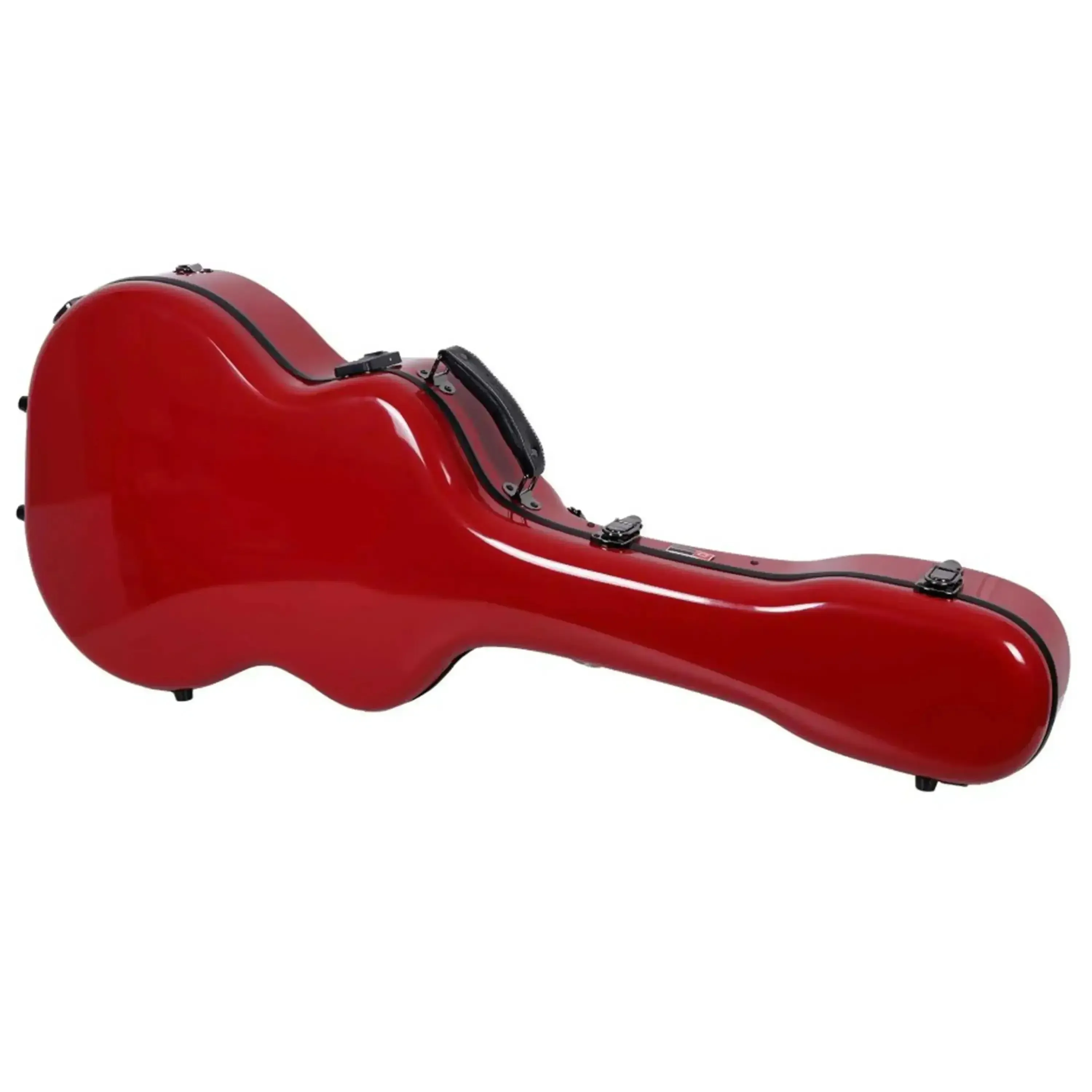 Crossrock CRF2021OMRD Acoustic Guitar Fiberglass Case for Martin OM/000 Guitar - Red