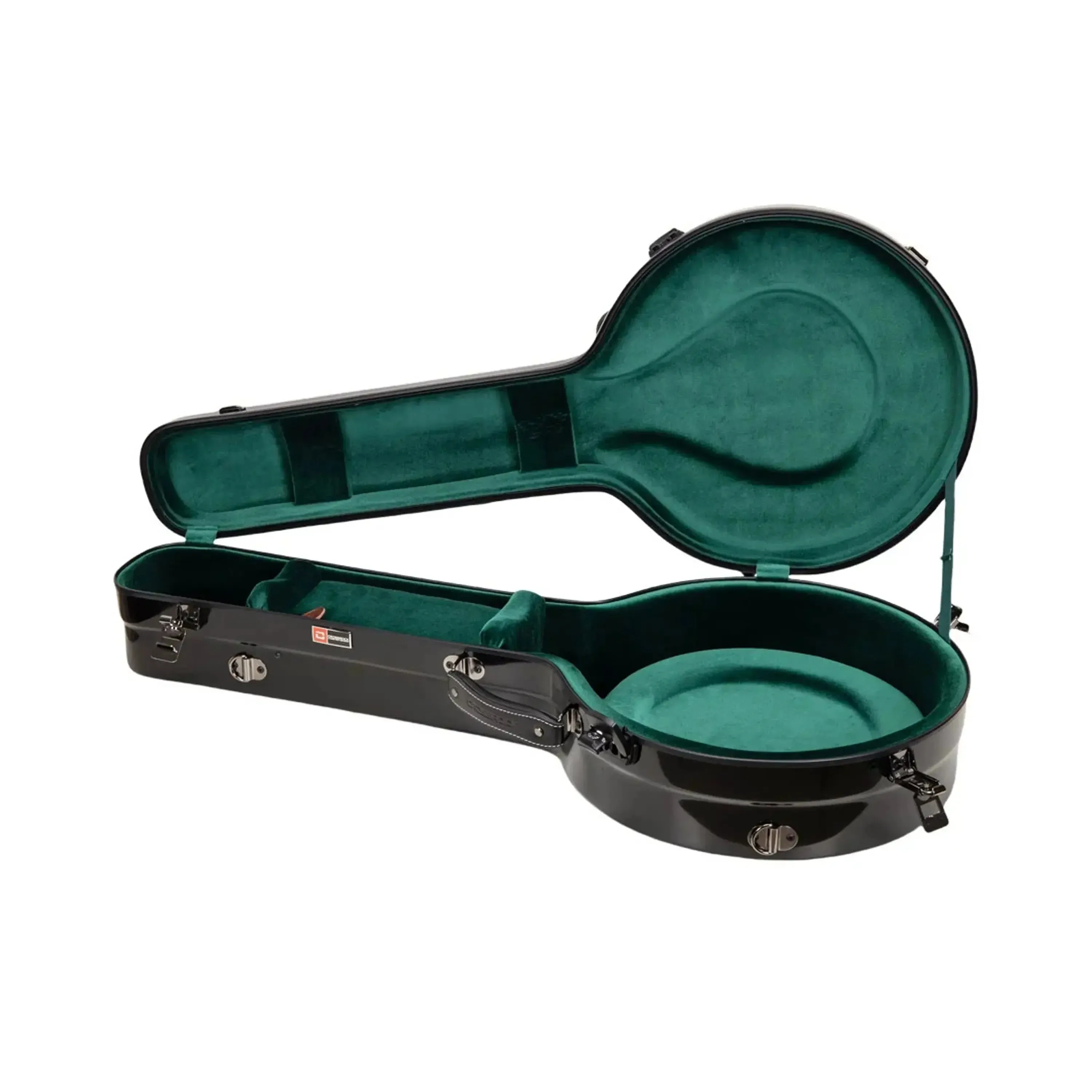 Crossrock CRF2023TBJ Fiberglass Resonator Style Tenor Banjo Case - Black - Image 3
