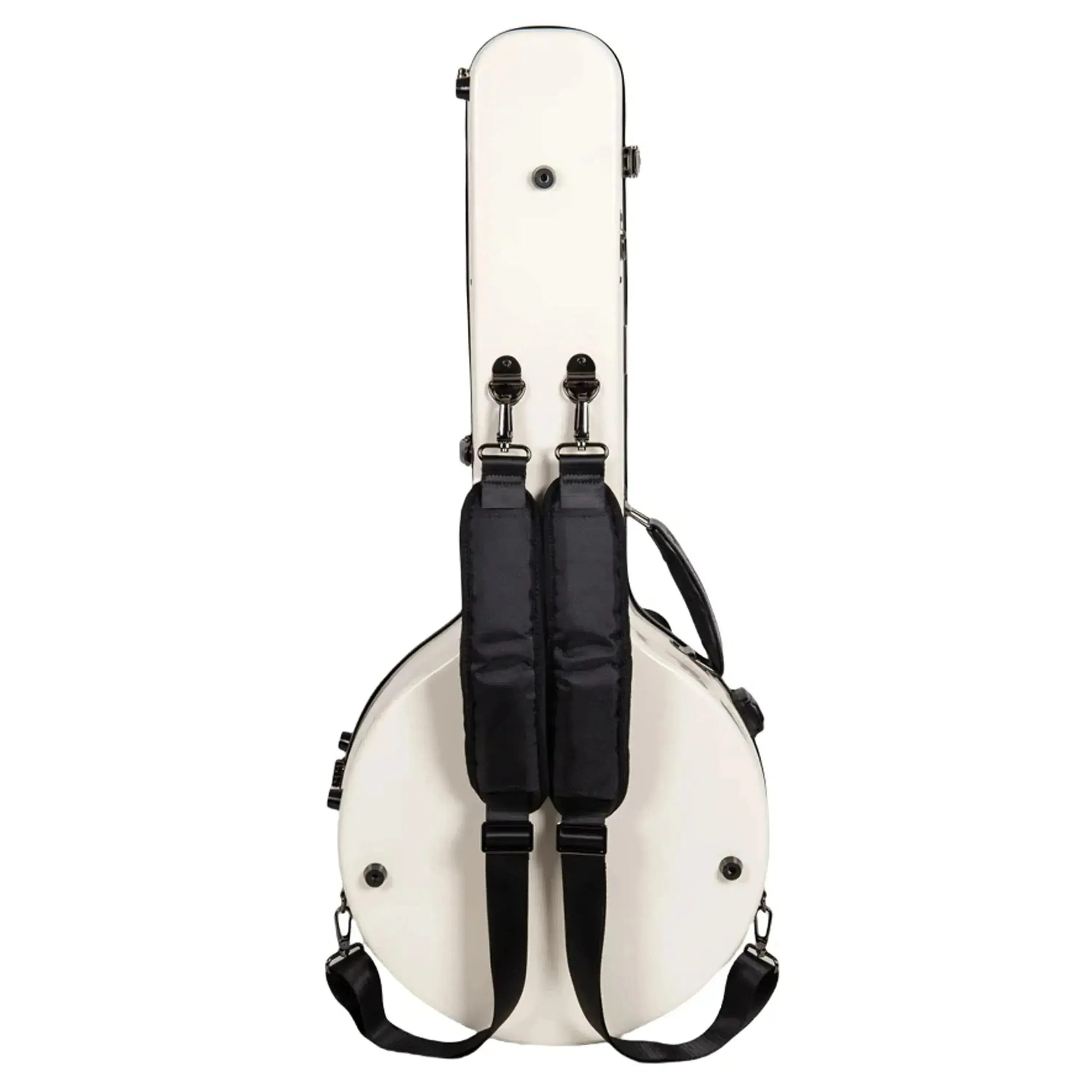 Crossrock CRF2023TBJ Fiberglass Resonator Style Tenor Banjo Case - Milk-White - Image 2