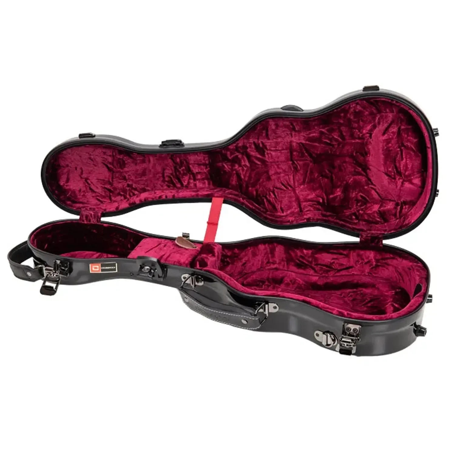 Crossrock CRF2030CU Fiberglass Concert Ukulele Case - Black - Image 3