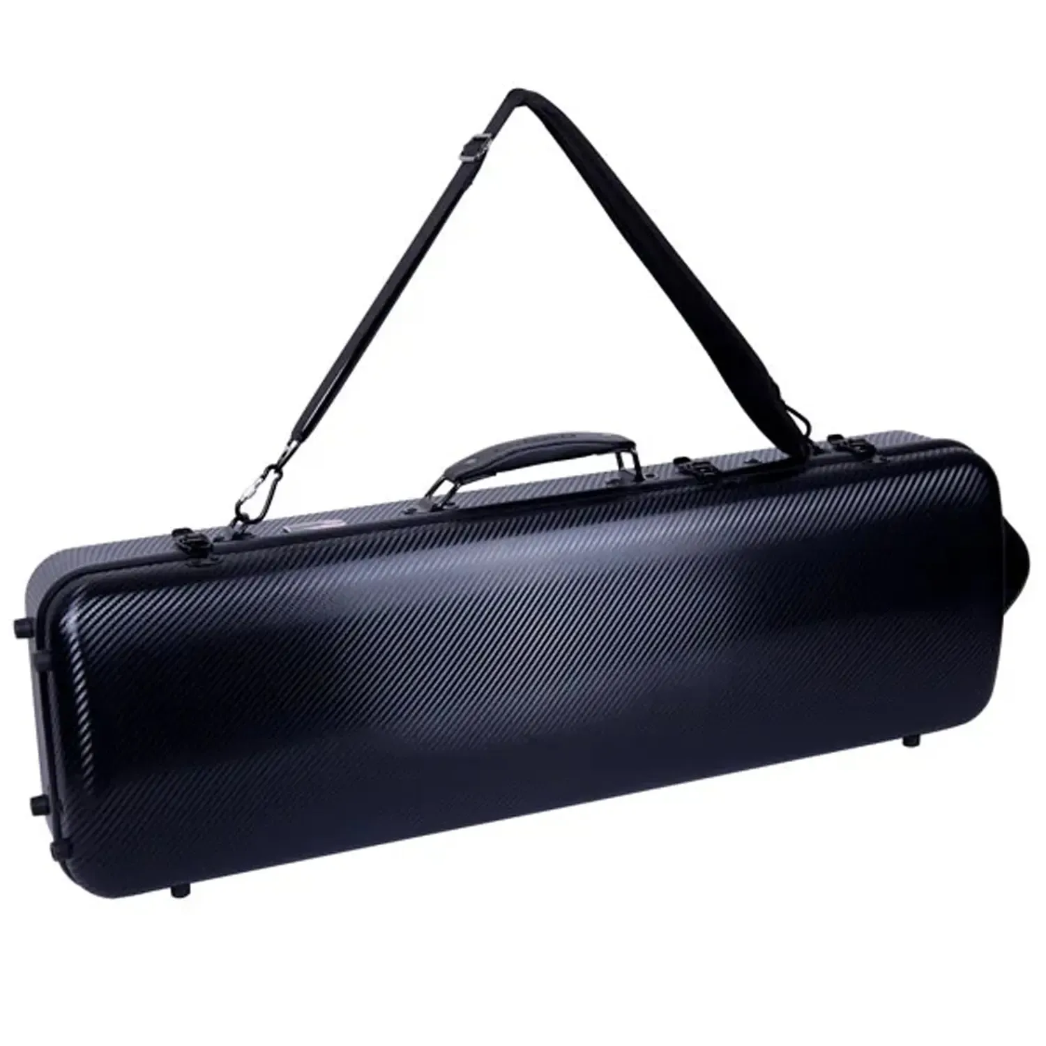 Crossrock CRF4020OV Polycarbonate Oblong Flight 4/4 Violin Case - Black - Image 3
