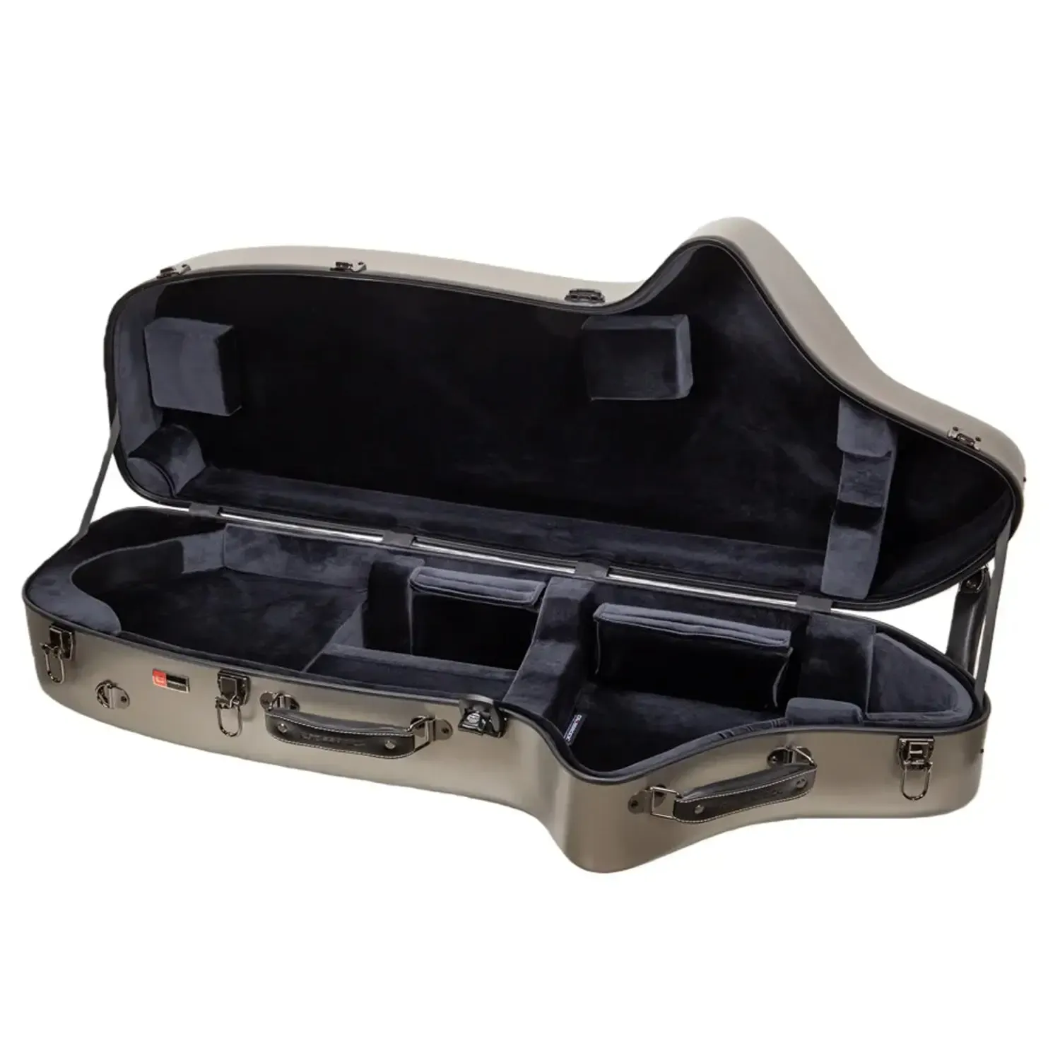 Crossrock CRF4050BS Polycarbon Baritone Saxophone Case - Champagne - Image 4