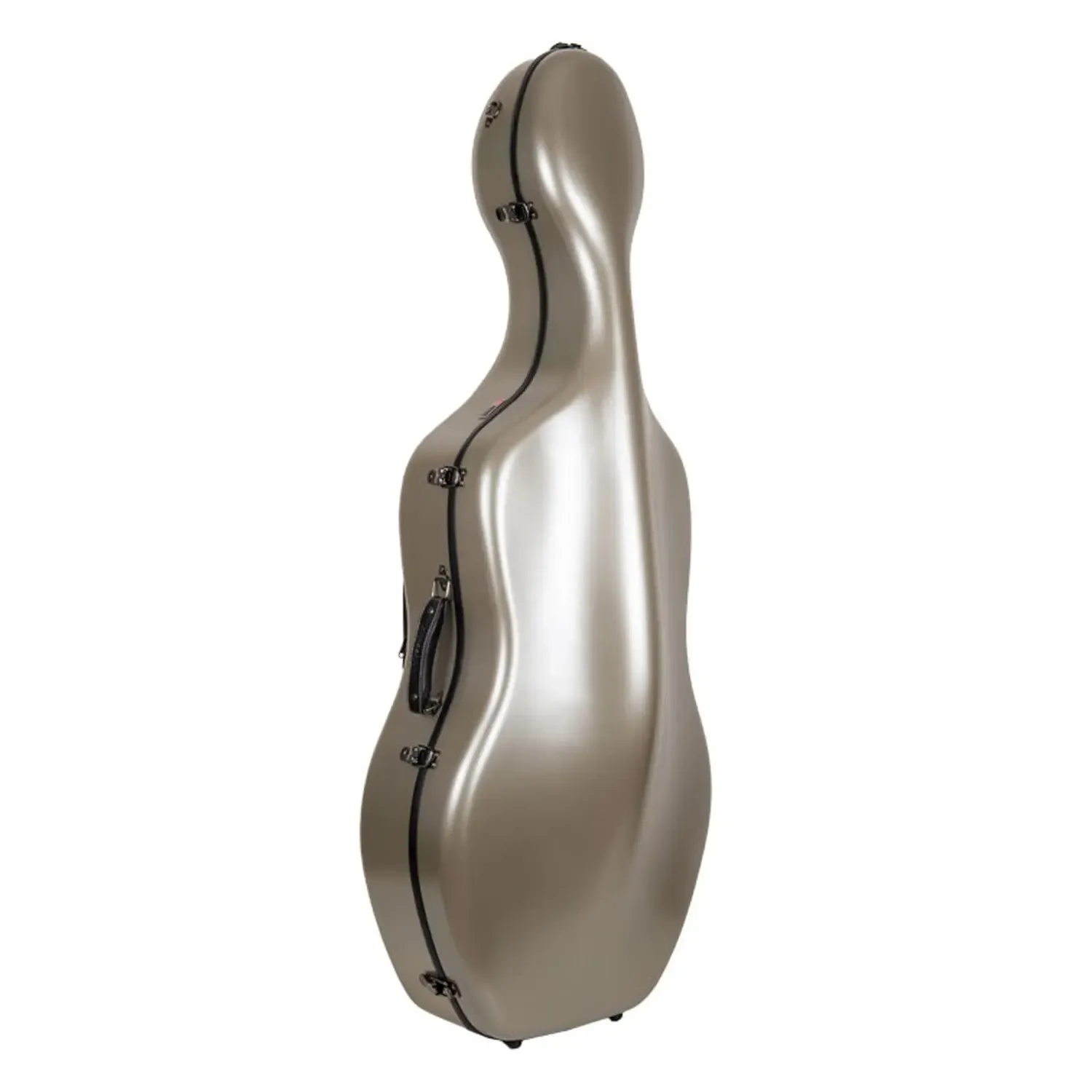 Crossrock CRF4050CEF Polycarbonate 4/4 Cello Case - Champagne