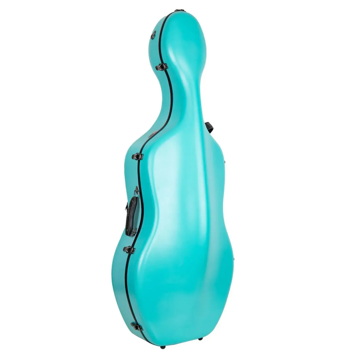 Crossrock CRF4050CEF Polycarbonate 4/4 Cello Case - Mint-Blue