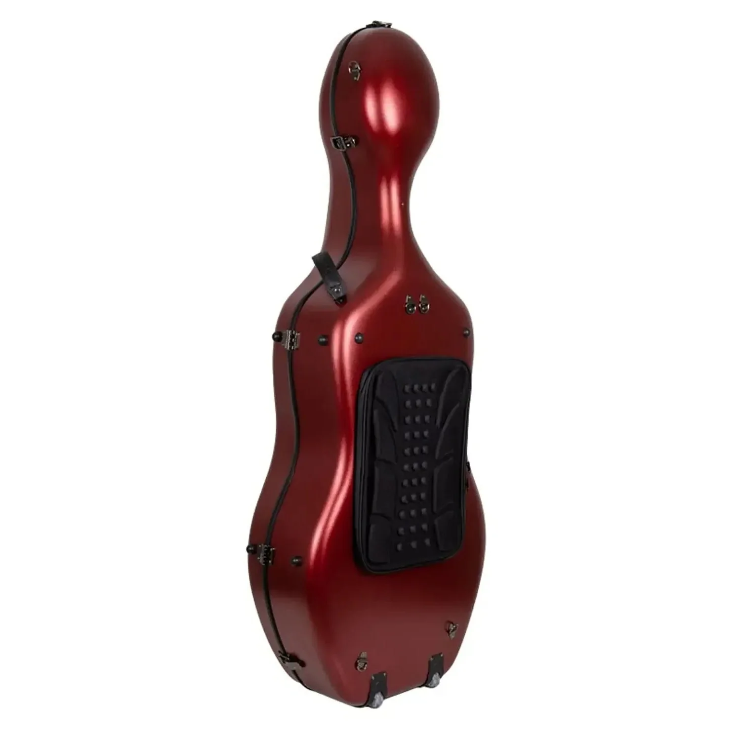 Crossrock CRF4050CEF Polycarbonate 4/4 Cello Case - Red - Image 2