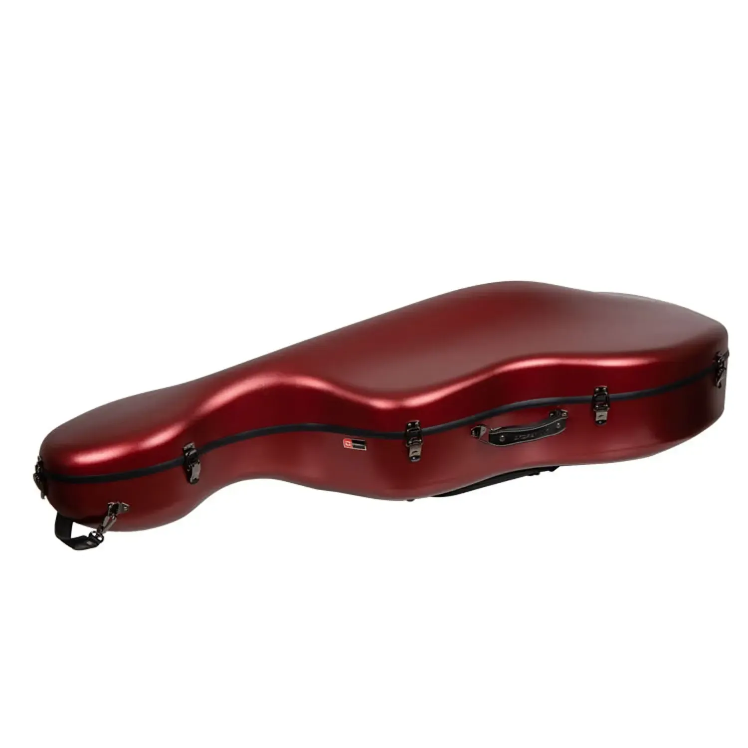 Crossrock CRF4050CEF Polycarbonate 4/4 Cello Case - Red - Image 4