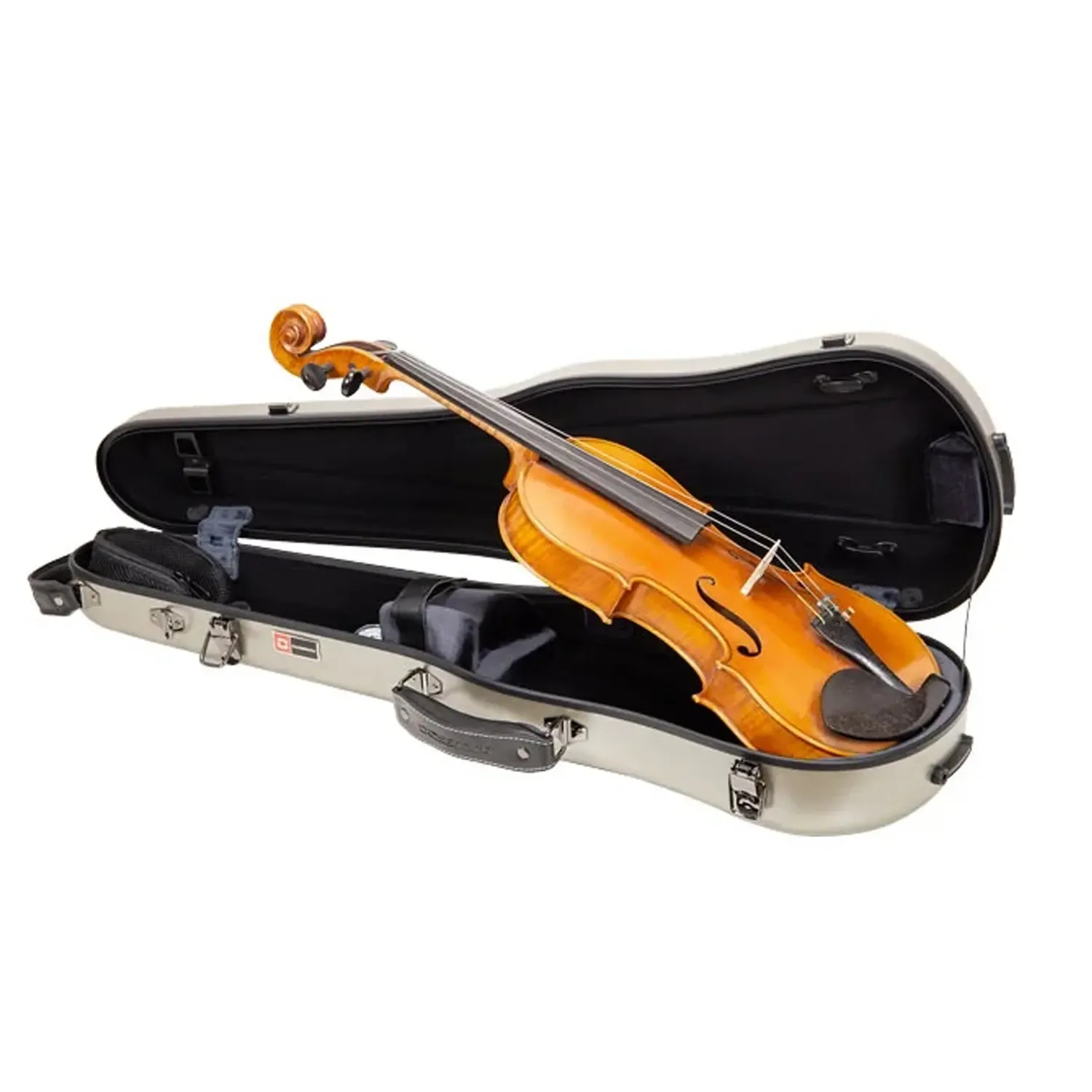 Crossrock CRF4050VF Polycarbonate 4/4 Violin Case - Champagne - Image 3
