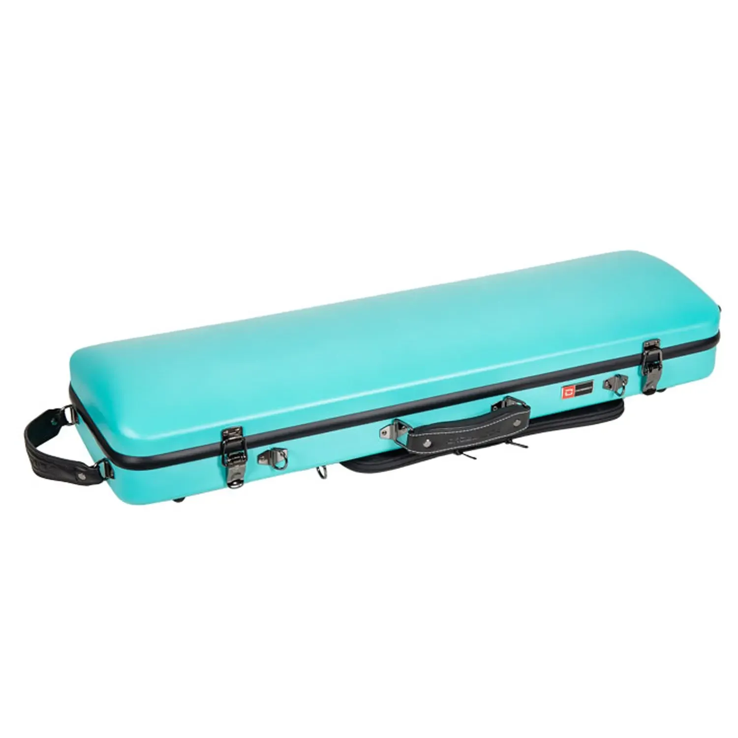 Crossrock CRF4050VF-R Polycarbonate Oblong Flight 4/4 Violin Case - Mint-Blue - Image 3
