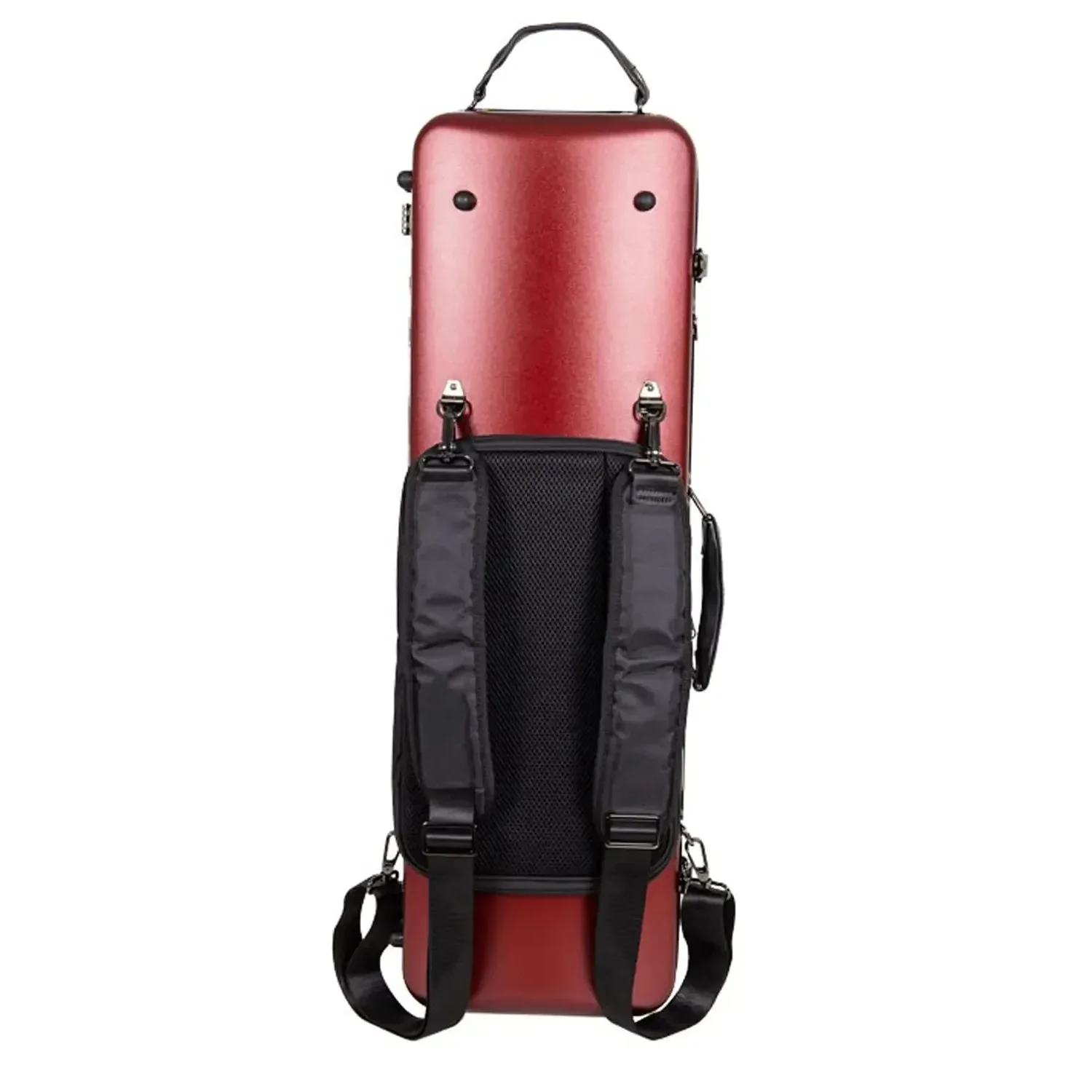 Crossrock CRF4050VF-R Polycarbonate Oblong Flight 4/4 Violin Case - Red - Image 2