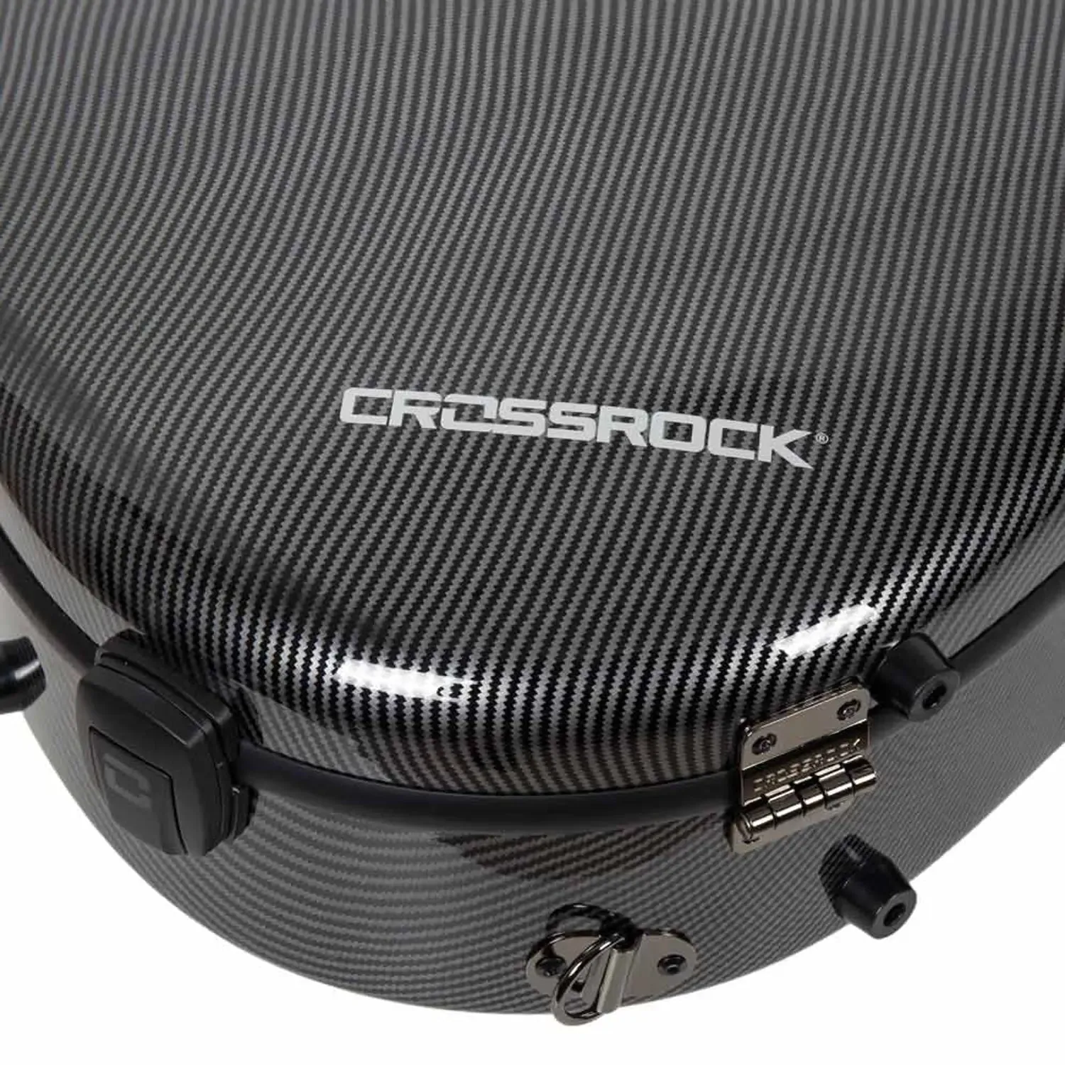 Crossrock CRF5030C Ultra-Light Fiberglass Flamenco Classical Guitar Case - Black - Image 5