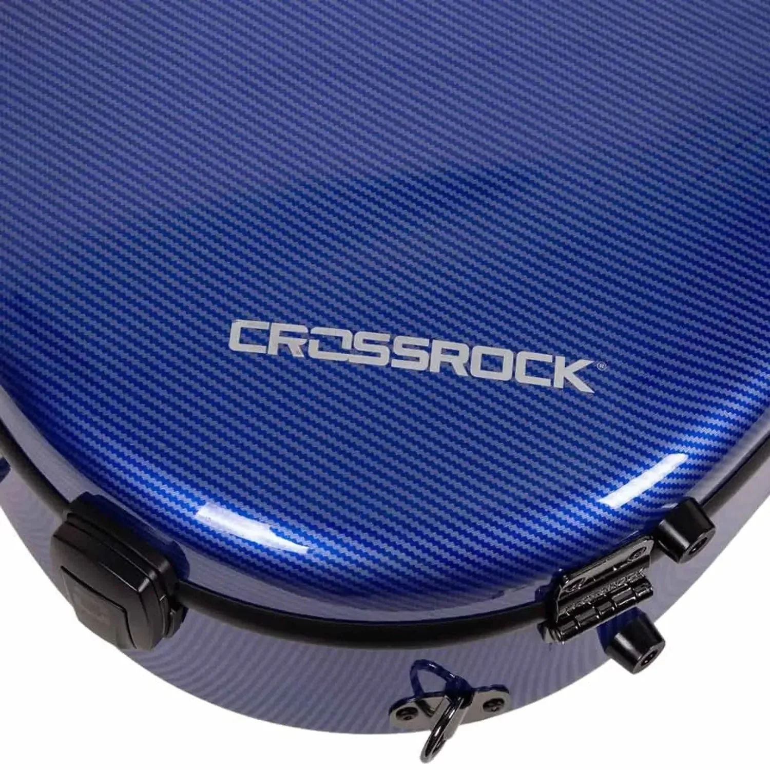 Crossrock CRF5030C Ultra-Light Fiberglass Flamenco Classical Guitar Case - Blue - Image 7