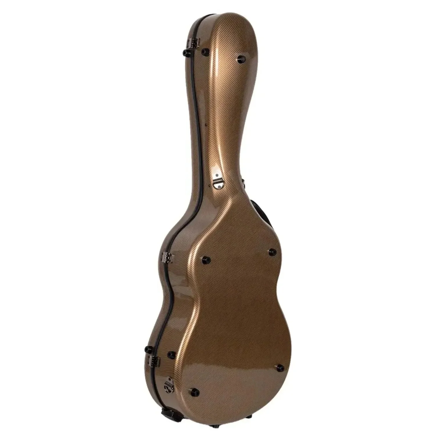 Crossrock CRF5030C Ultra-Light Fiberglass Flamenco Classical Guitar Case - Gold - Image 2