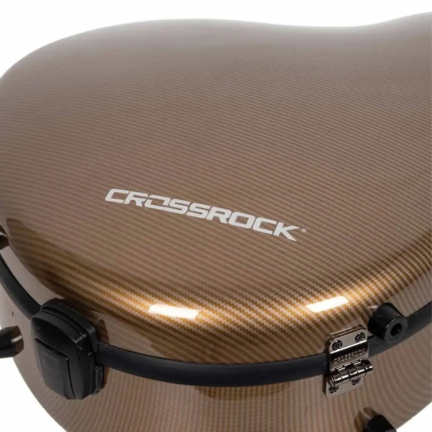 Crossrock CRF5030C Ultra-Light Fiberglass Flamenco Classical Guitar Case - Gold - Image 7