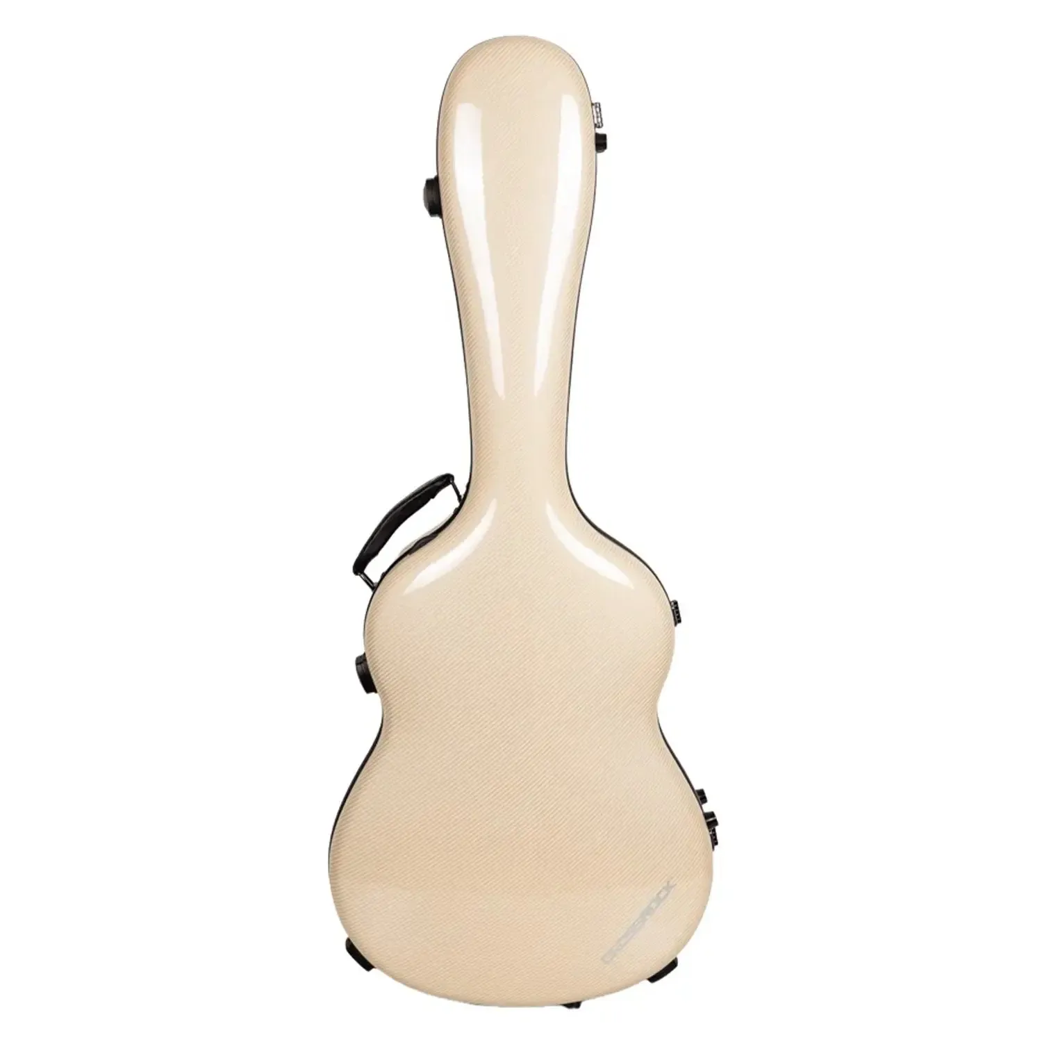 Crossrock CRF5030C Ultra-Light Fiberglass Flamenco Classical Guitar Case - Ivory - Image 3