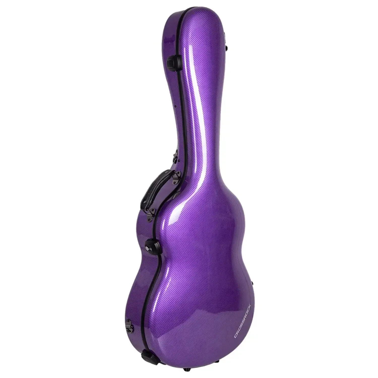 Crossrock CRF5030C Ultra-Light Fiberglass Flamenco Classical Guitar Case - Purple