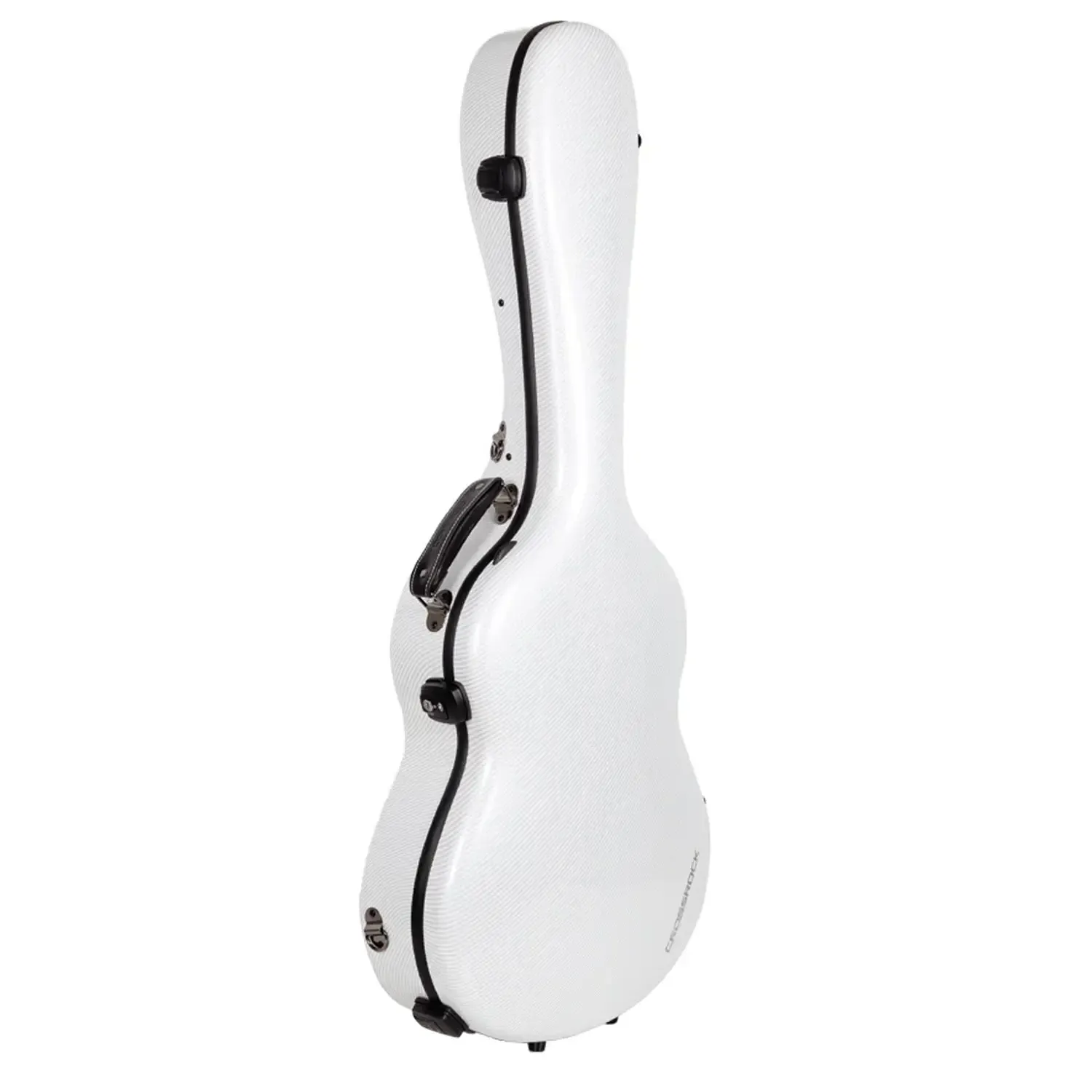 Crossrock CRF5030C Ultra-Light Fiberglass Flamenco Classical Guitar Case - White