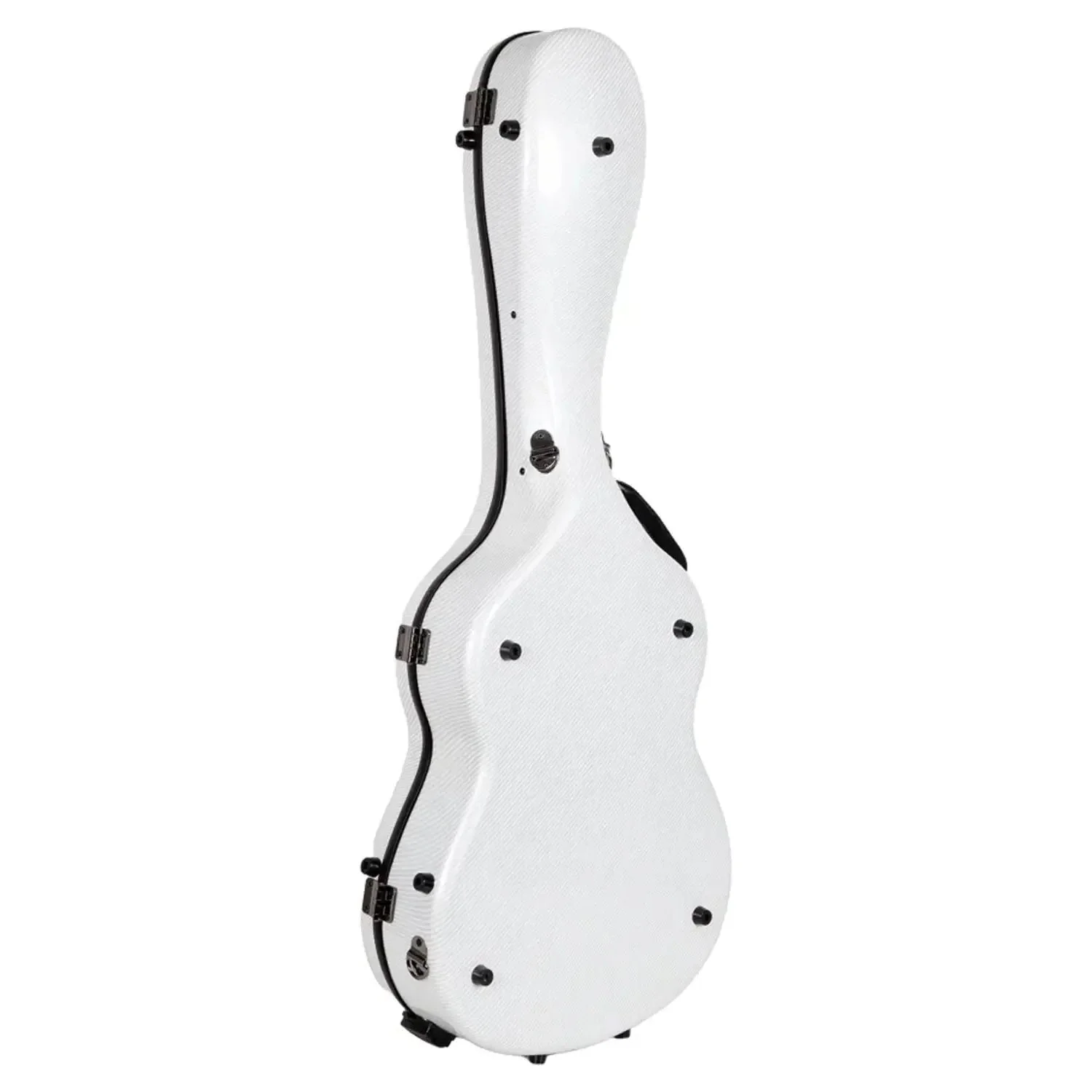 Crossrock CRF5030C Ultra-Light Fiberglass Flamenco Classical Guitar Case - White - Image 2