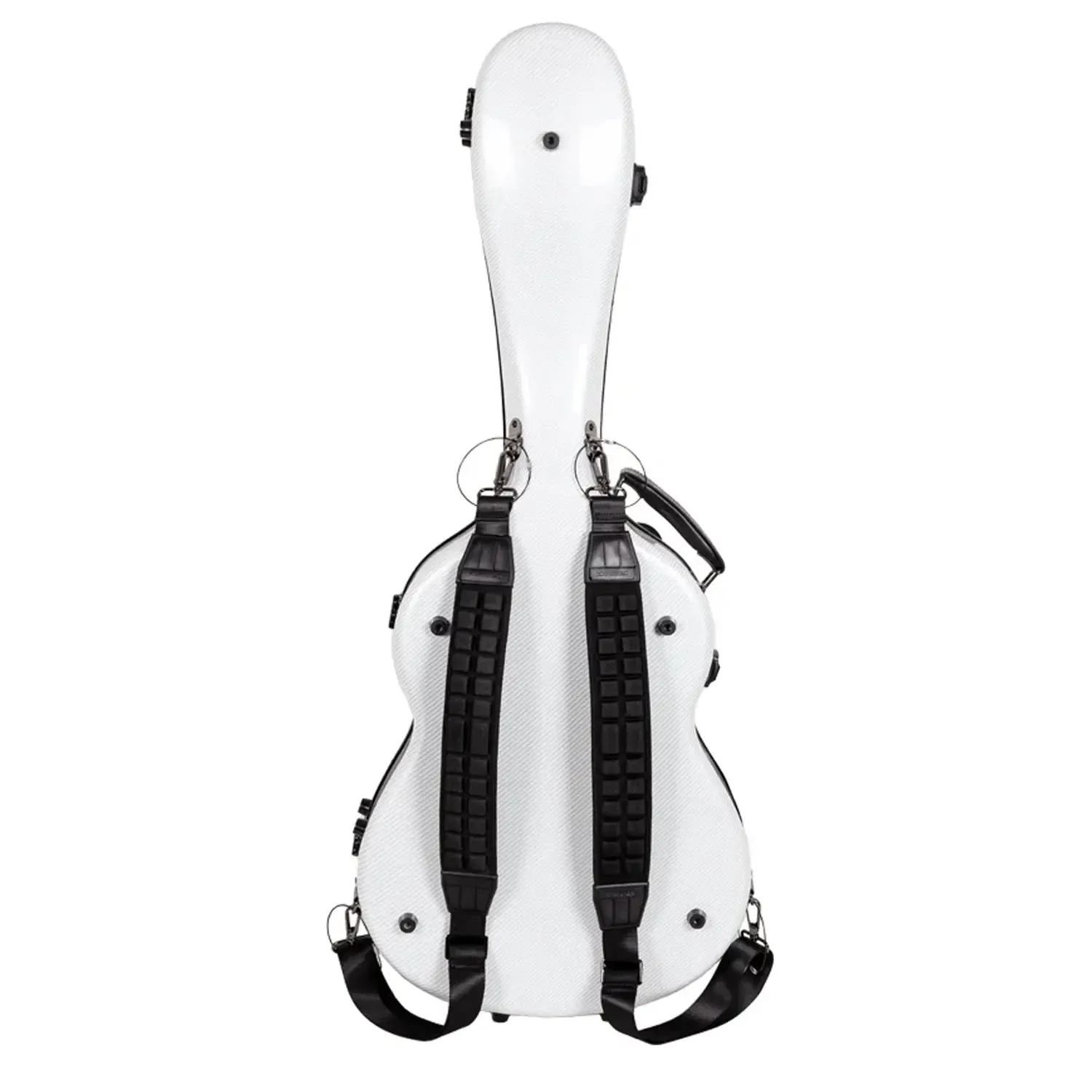 Crossrock CRF5030C Ultra-Light Fiberglass Flamenco Classical Guitar Case - White - Image 4