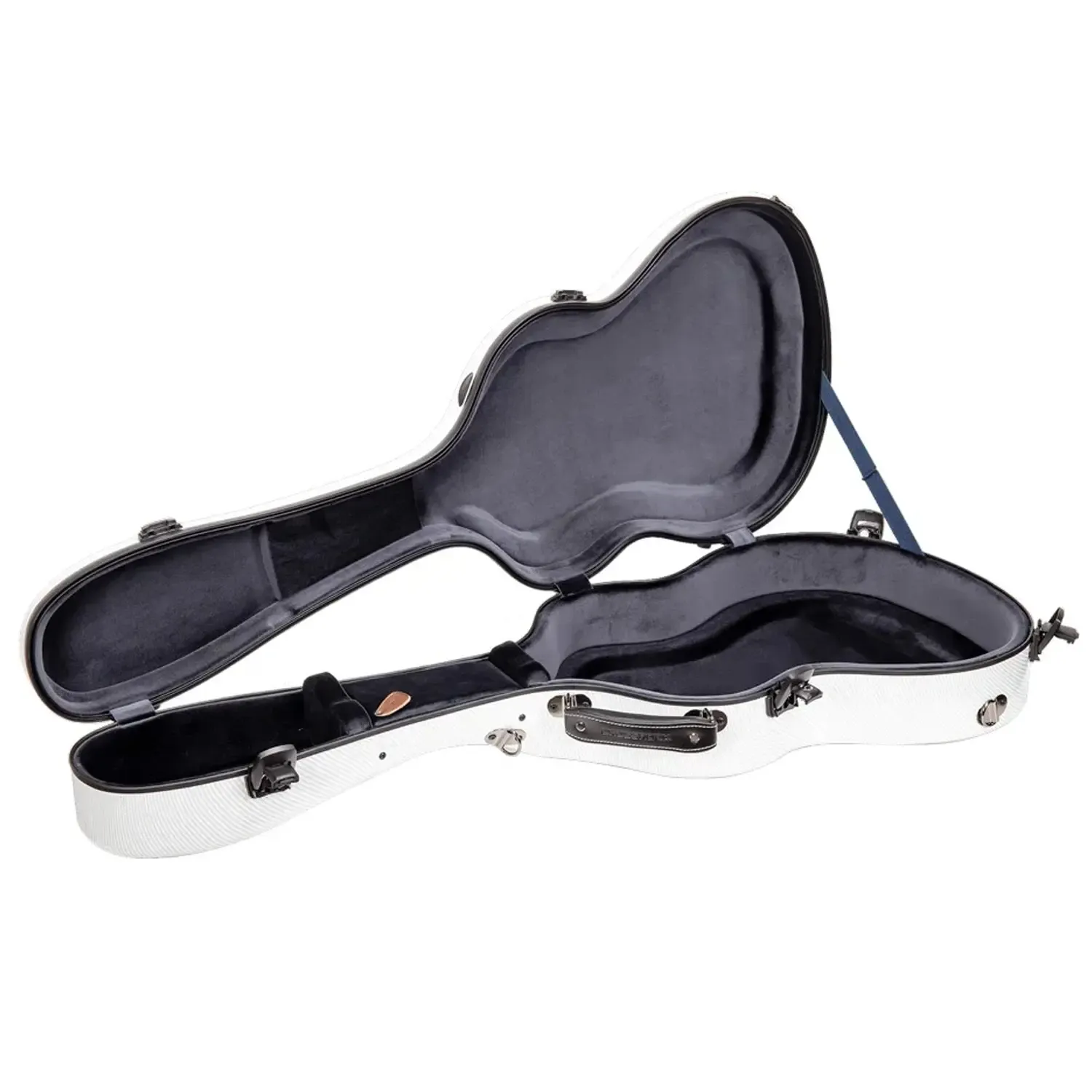 Crossrock CRF5030C Ultra-Light Fiberglass Flamenco Classical Guitar Case - White - Image 5