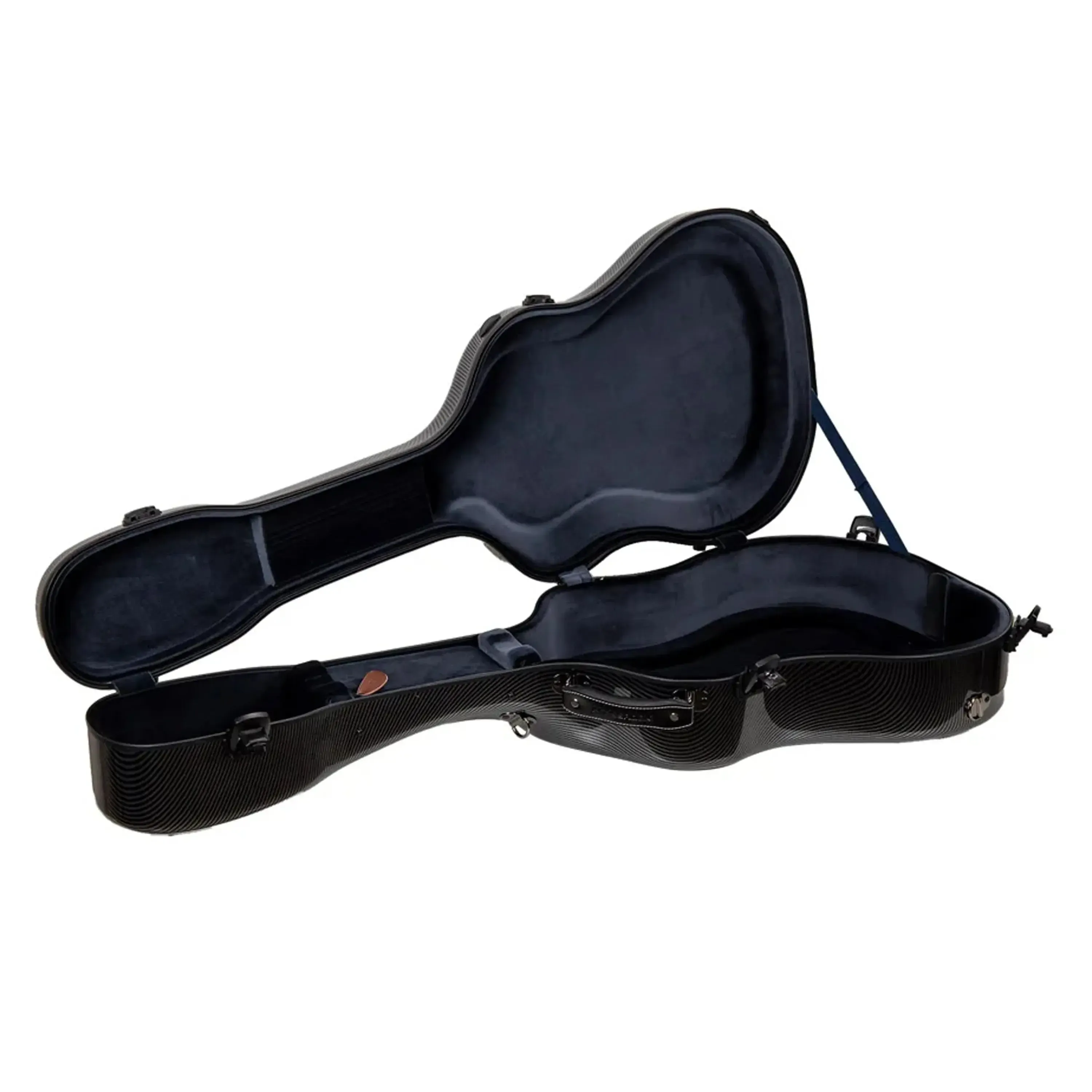 Crossrock CRF5030D Ultra-Light Fiberglass Dreadnought Guitar Case - Black - Image 3