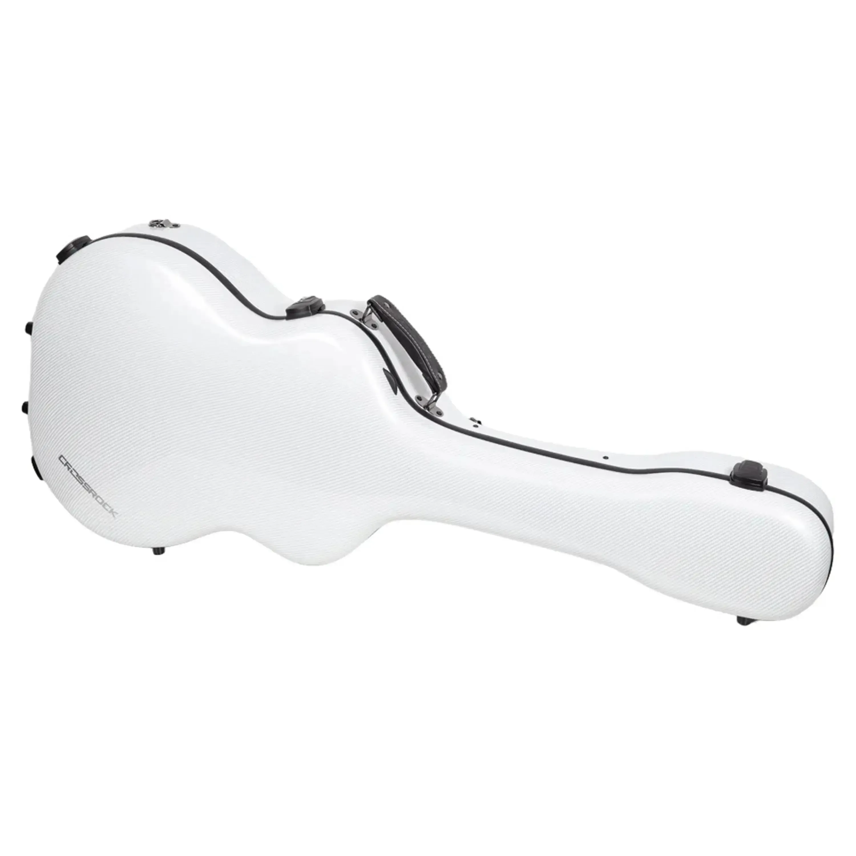 Crossrock CRF5030D Ultra-Light Fiberglass Dreadnought Guitar Case - White