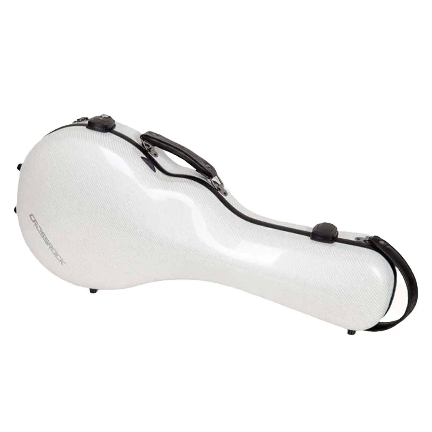 Crossrock CRF5030MF Ultra-Light Fiberglass F-Style Mandolin Case - White