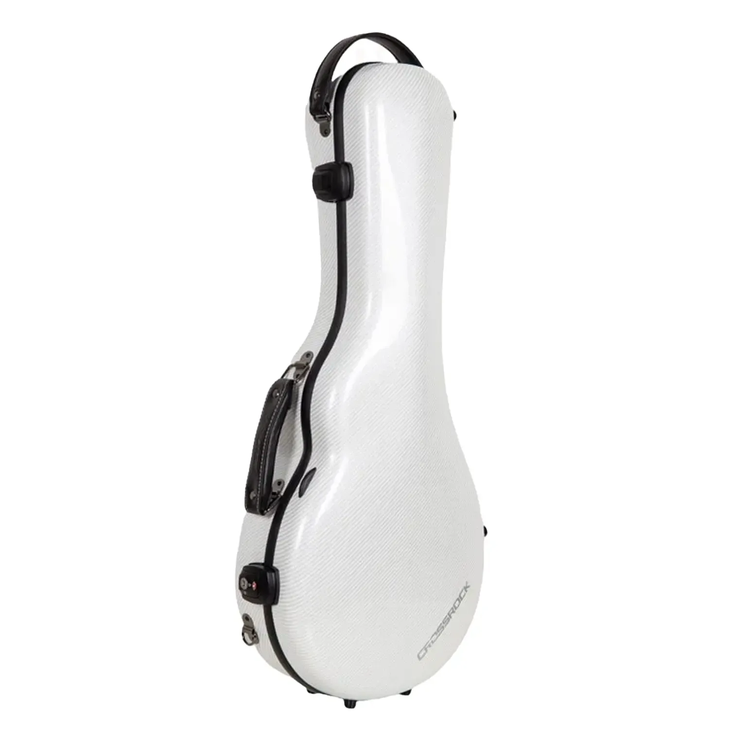 Crossrock CRF5030MF Ultra-Light Fiberglass F-Style Mandolin Case - White - Image 3