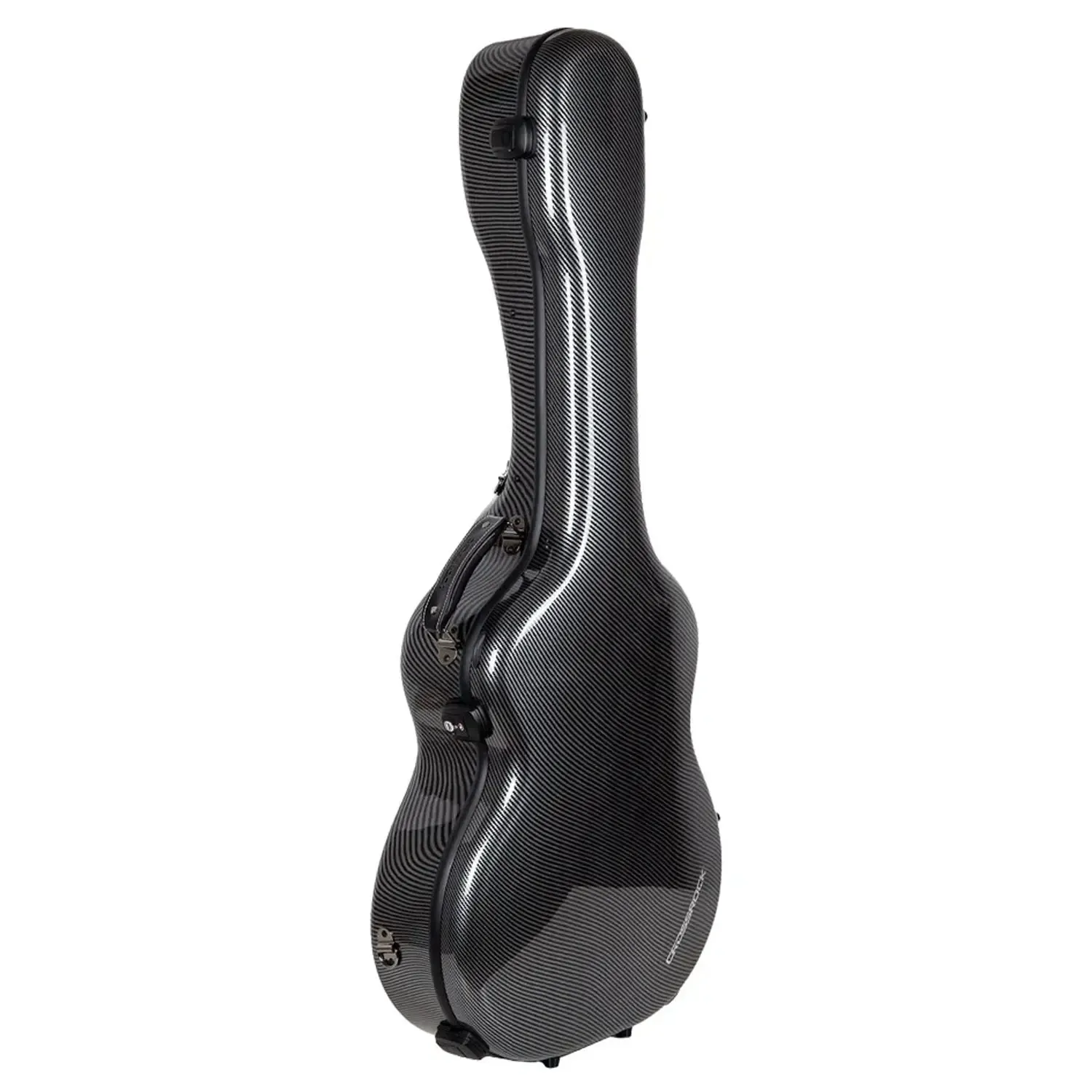 Crossrock CRF5030OM Ultra-light Fiberglass OM/000 Acoustic Guitar Case - Black
