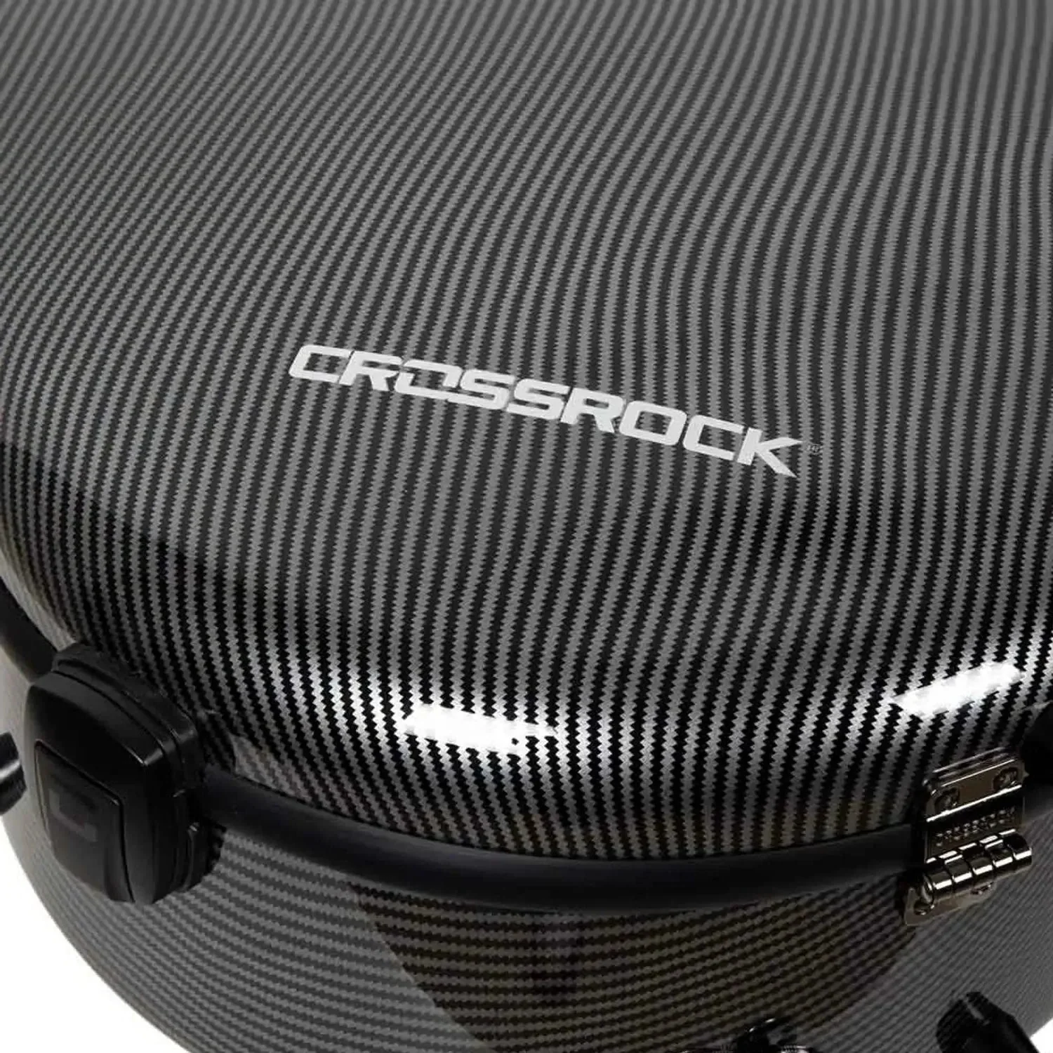 Crossrock CRF5030OM Ultra-light Fiberglass OM/000 Acoustic Guitar Case - Black - Image 6