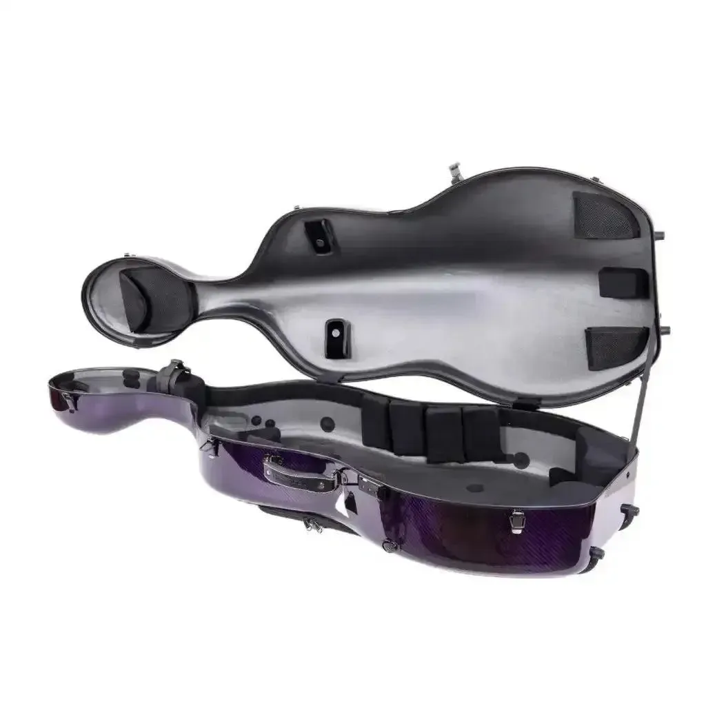 Crossrock CRF6000CEFPU Air Carbon 4/4 Cello Case - Purple - Image 4