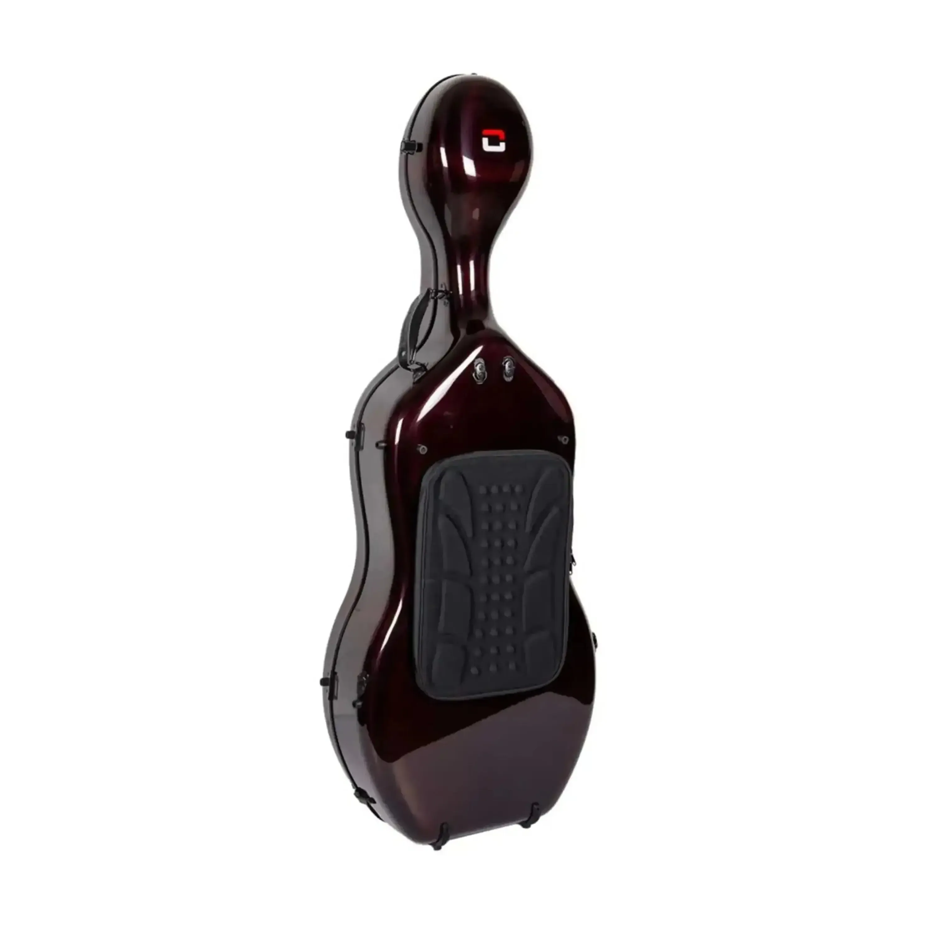Crossrock CRF6000CEFRD Air Carbon 4/4 Cello Case - Red - Image 2