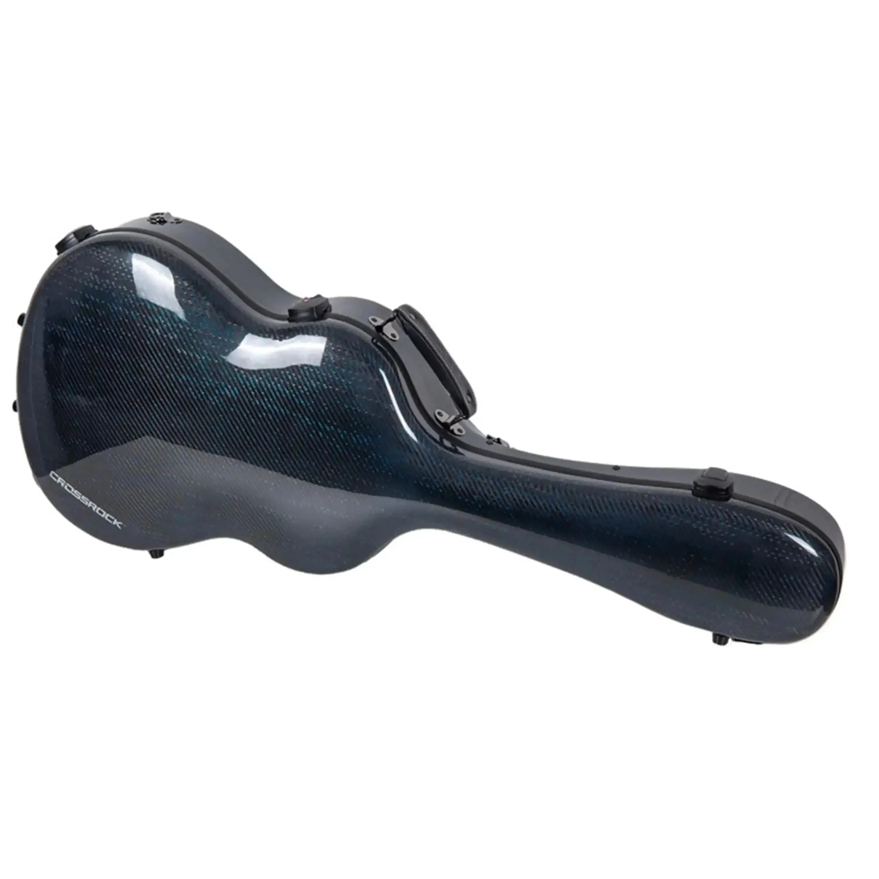 Crossrock CRF6030CBT Air Carbon 4/4 Classical Guitar Case - Blue Tweed