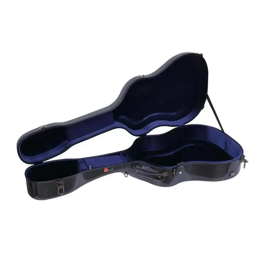 Crossrock CRF6030DBK Air Carbon Dreadnought Guitar Case - Black - Image 3
