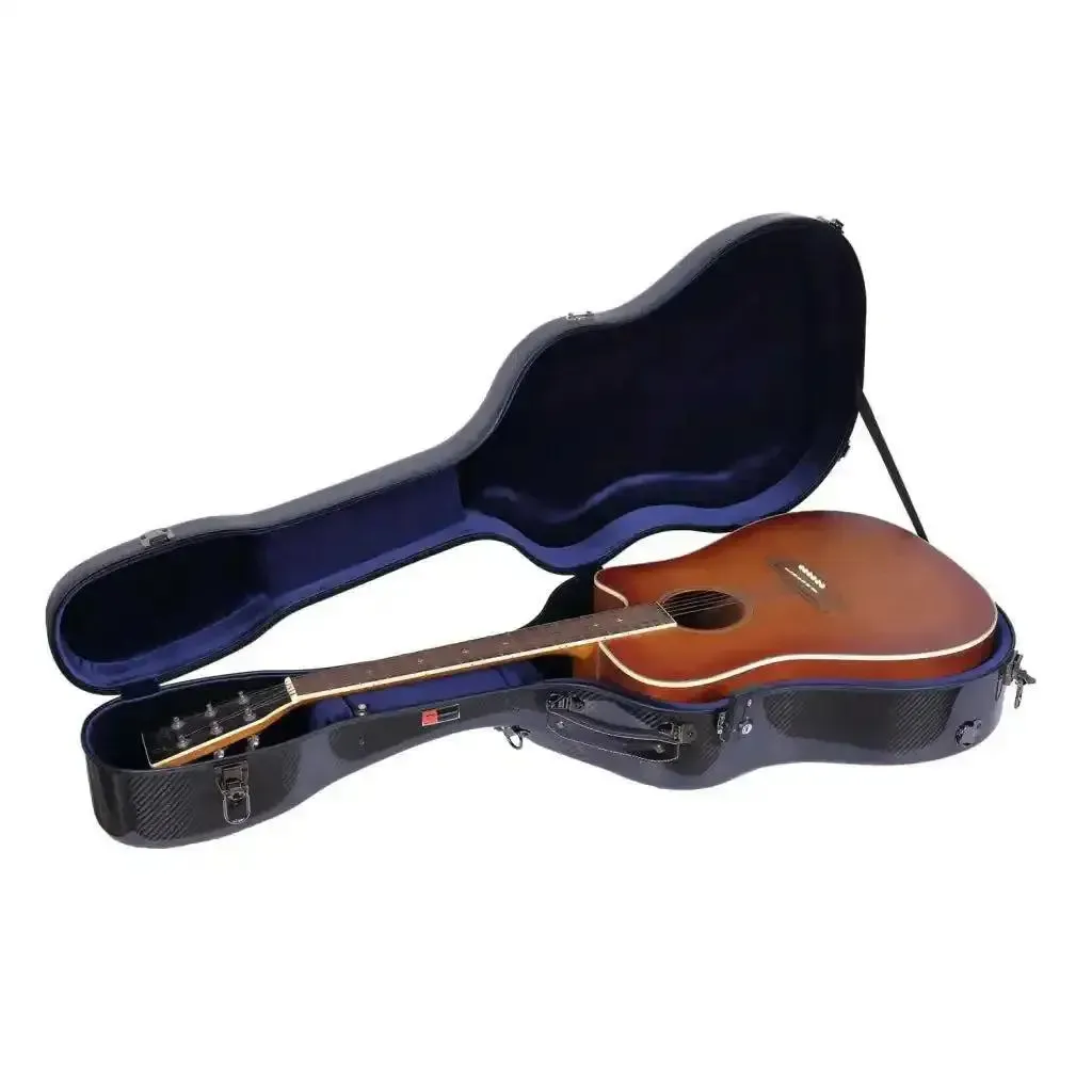 Crossrock CRF6030DBK Air Carbon Dreadnought Guitar Case - Black - Image 4