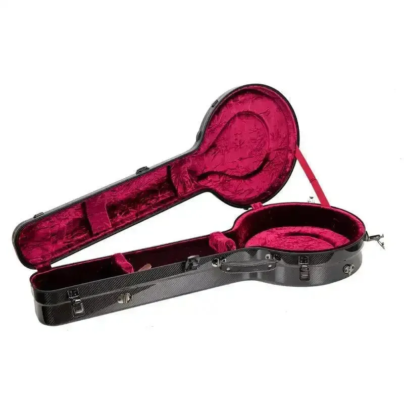 Crossrock CRF6030MBJBK Air Carbon Masterstone Resonator Banjo Case - Black - Image 4