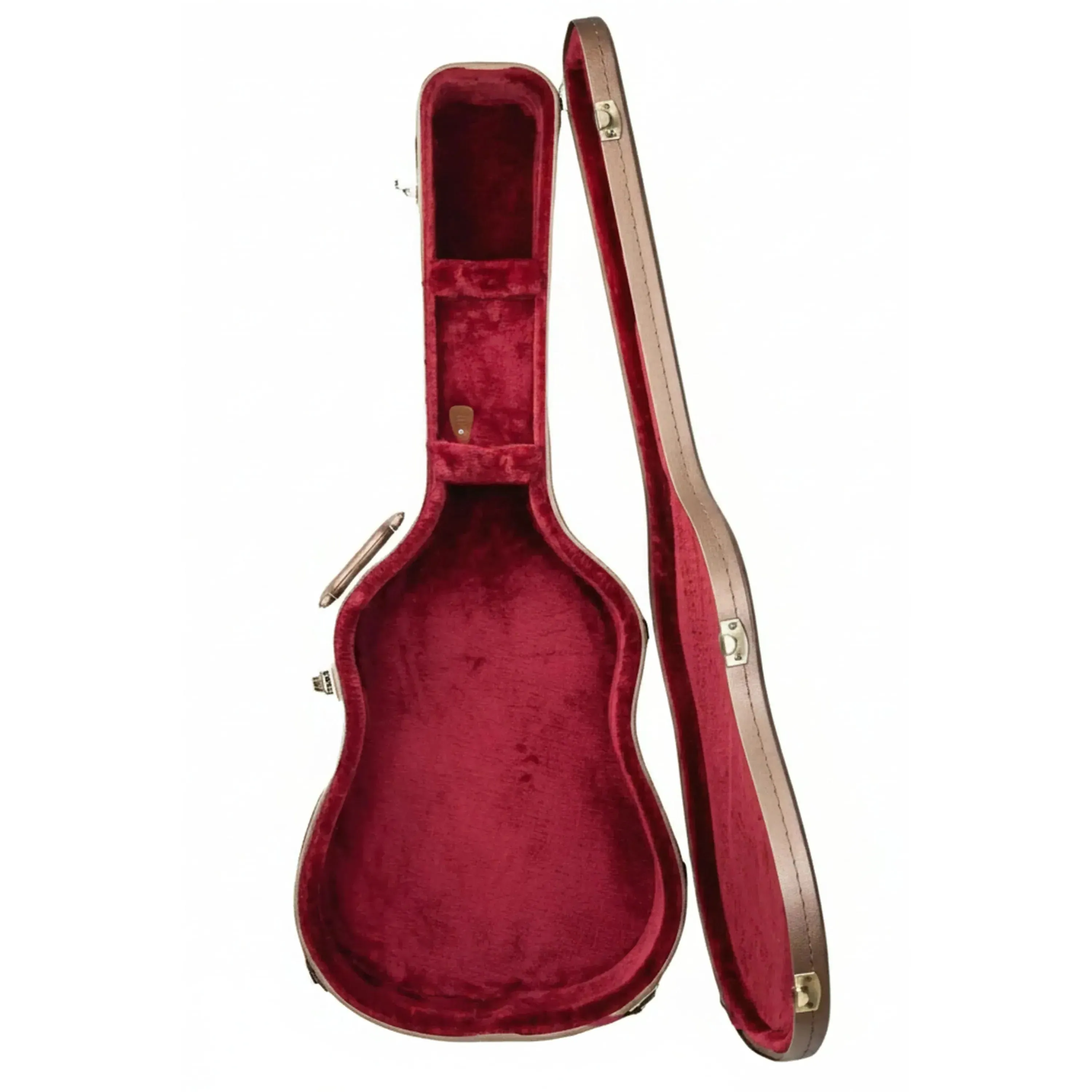 Crossrock CRW520D28 Designer Series Dreadnought Guitar Case - Chocolate-Brown - Image 2